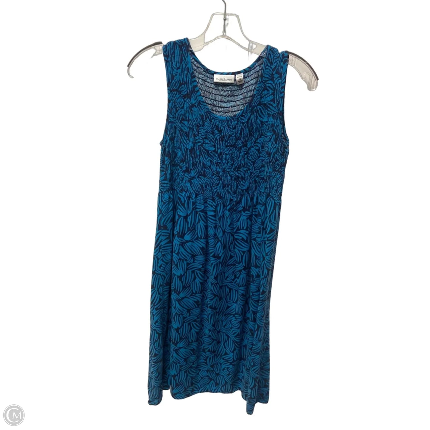 Dress Casual Midi By Croft And Barrow In Blue, Size: S