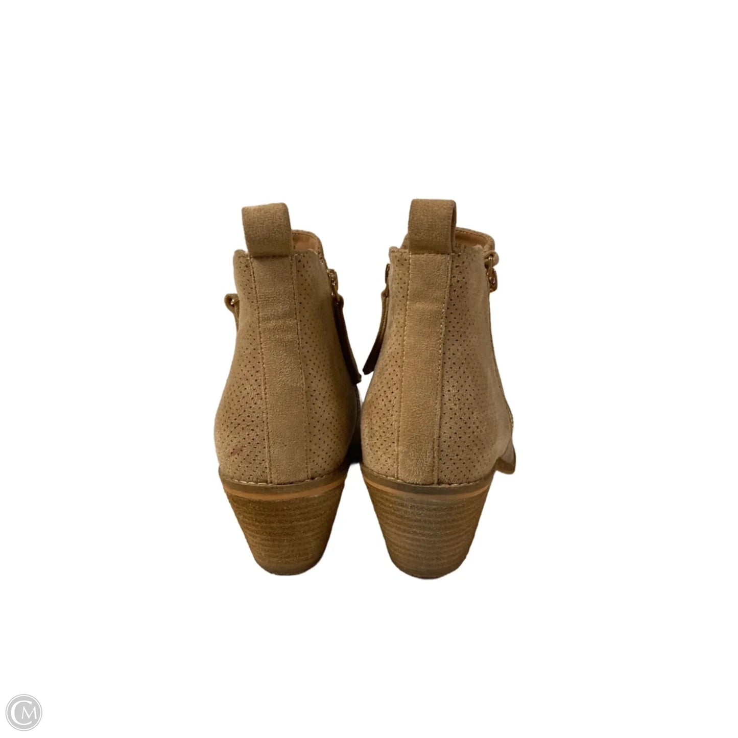 Boots Ankle Heels By Boutique + In Brown, Size: 8