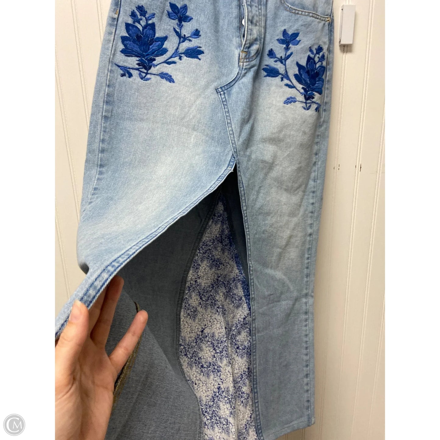 Skirt Maxi By Forever 21 In Blue, Size: 4