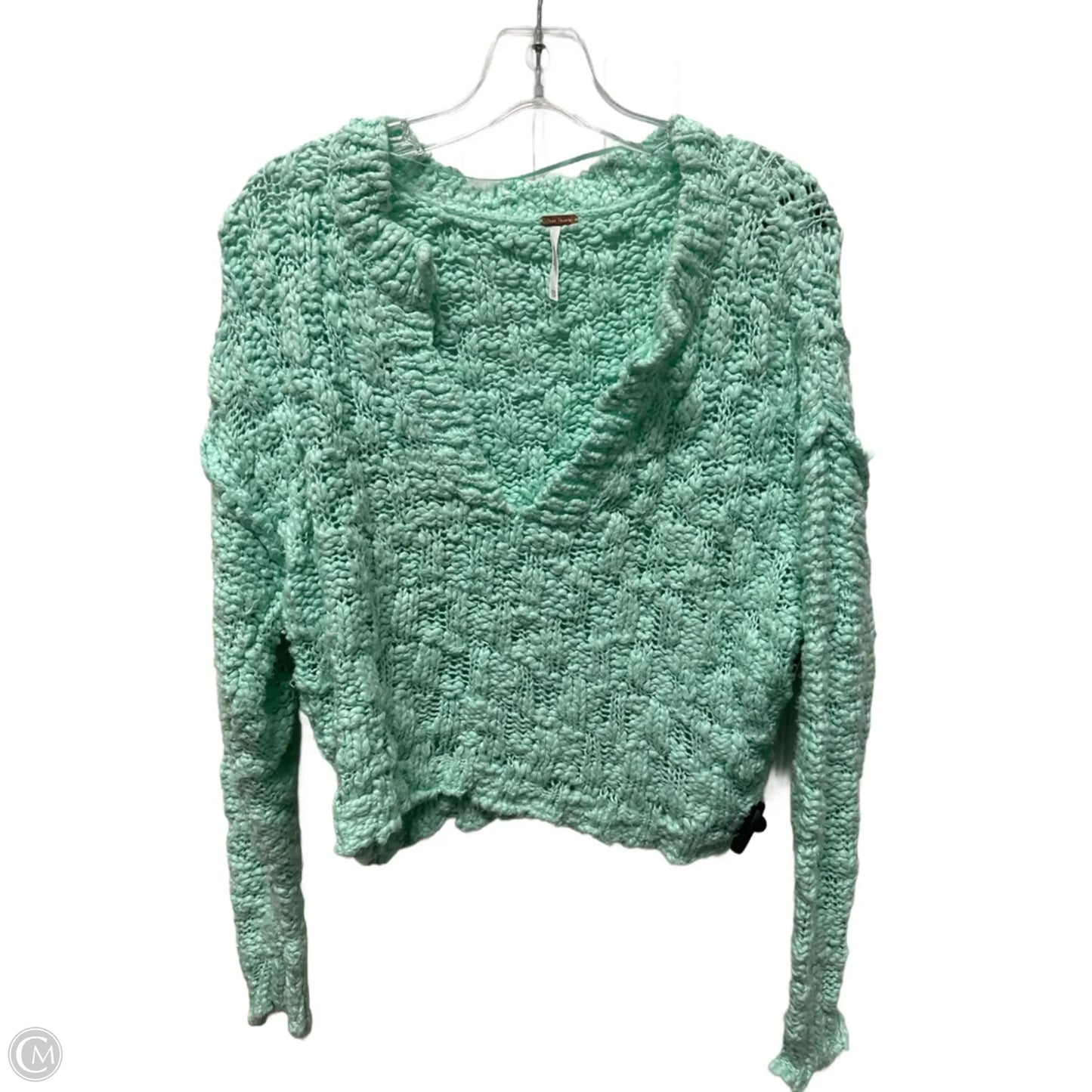 Sweater By Free People In Green, Size: Xs
