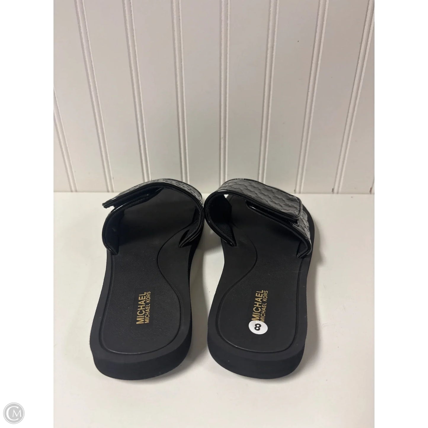 Sandals Designer By Michael Kors In Black, Size: 8