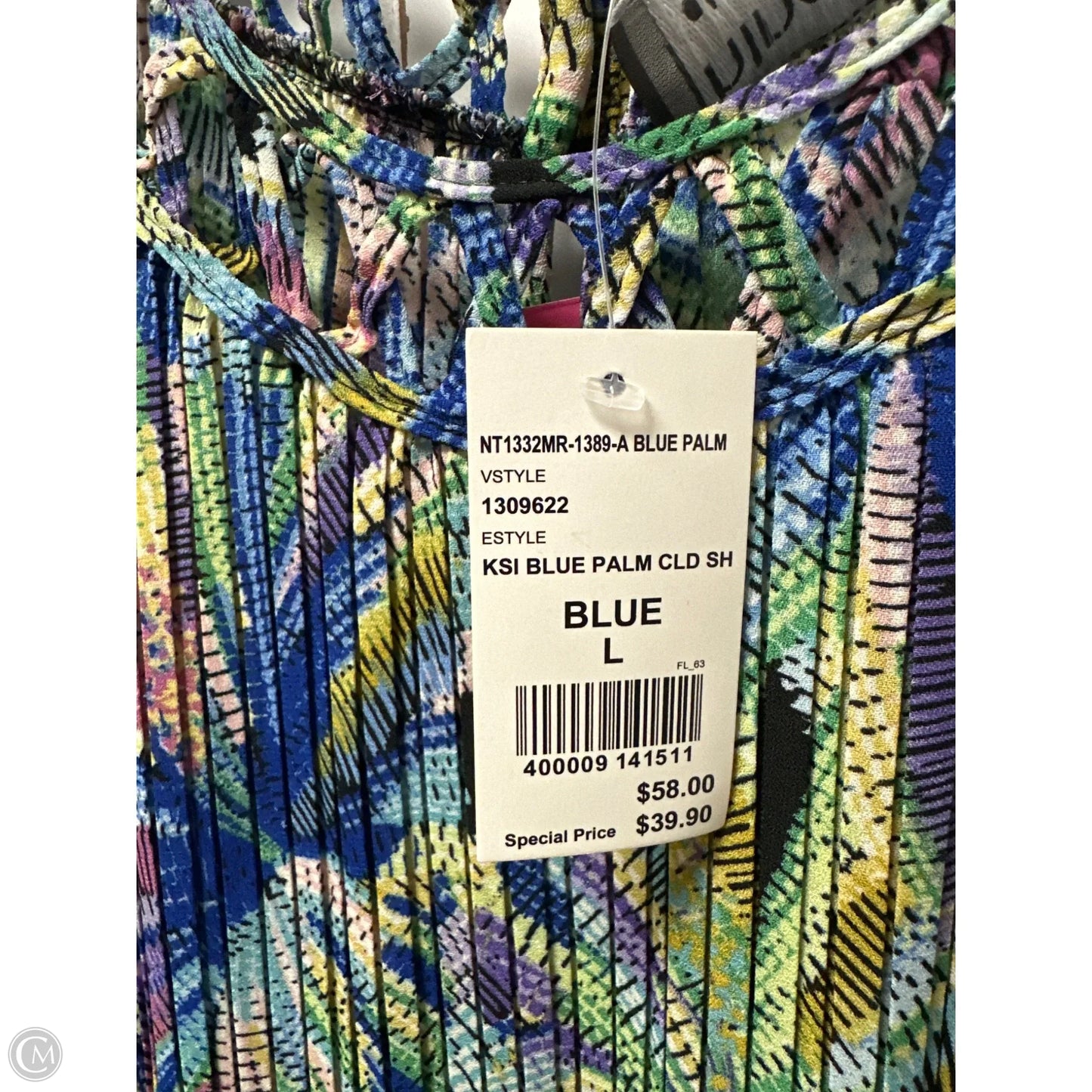 Top Long Sleeve By Clothes Mentor In Multi-colored, Size: L