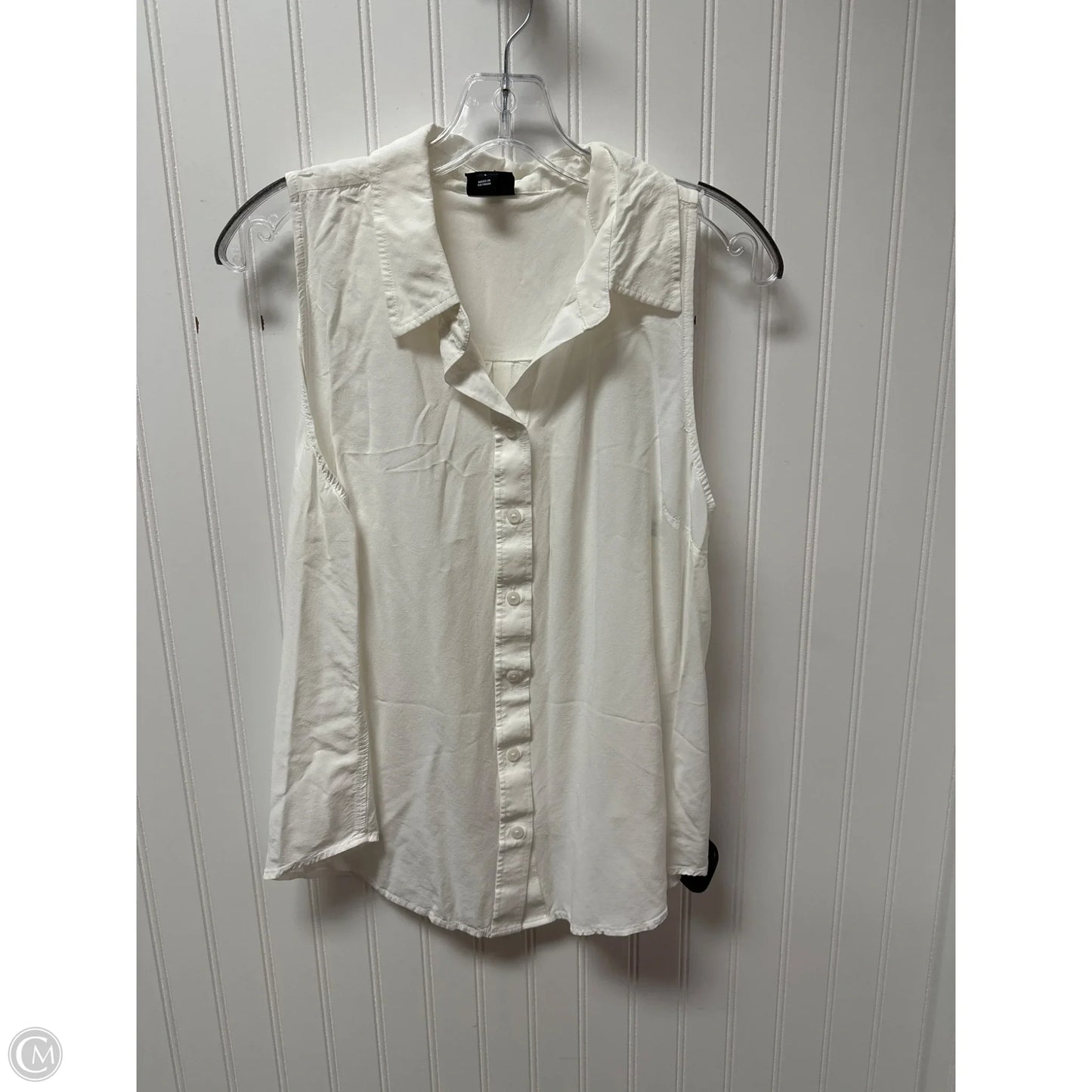 Top Sleeveless By Inc In White, Size: L