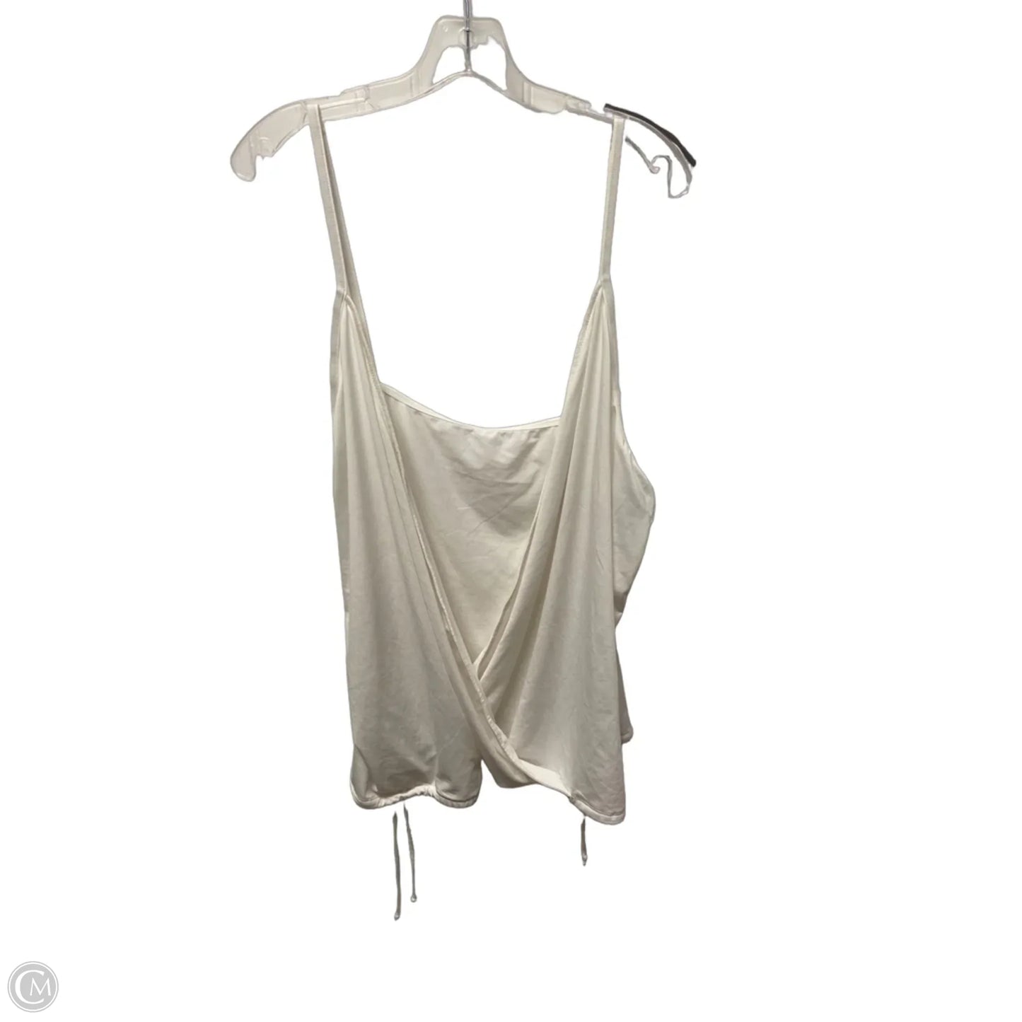 Top Sleeveless By Fabletics In White, Size: 2x