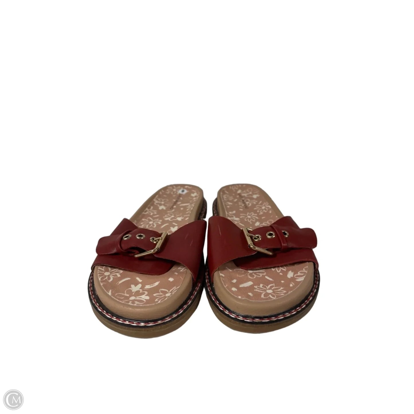 Sandals Flats By Lucky Brand In Red, Size: 9