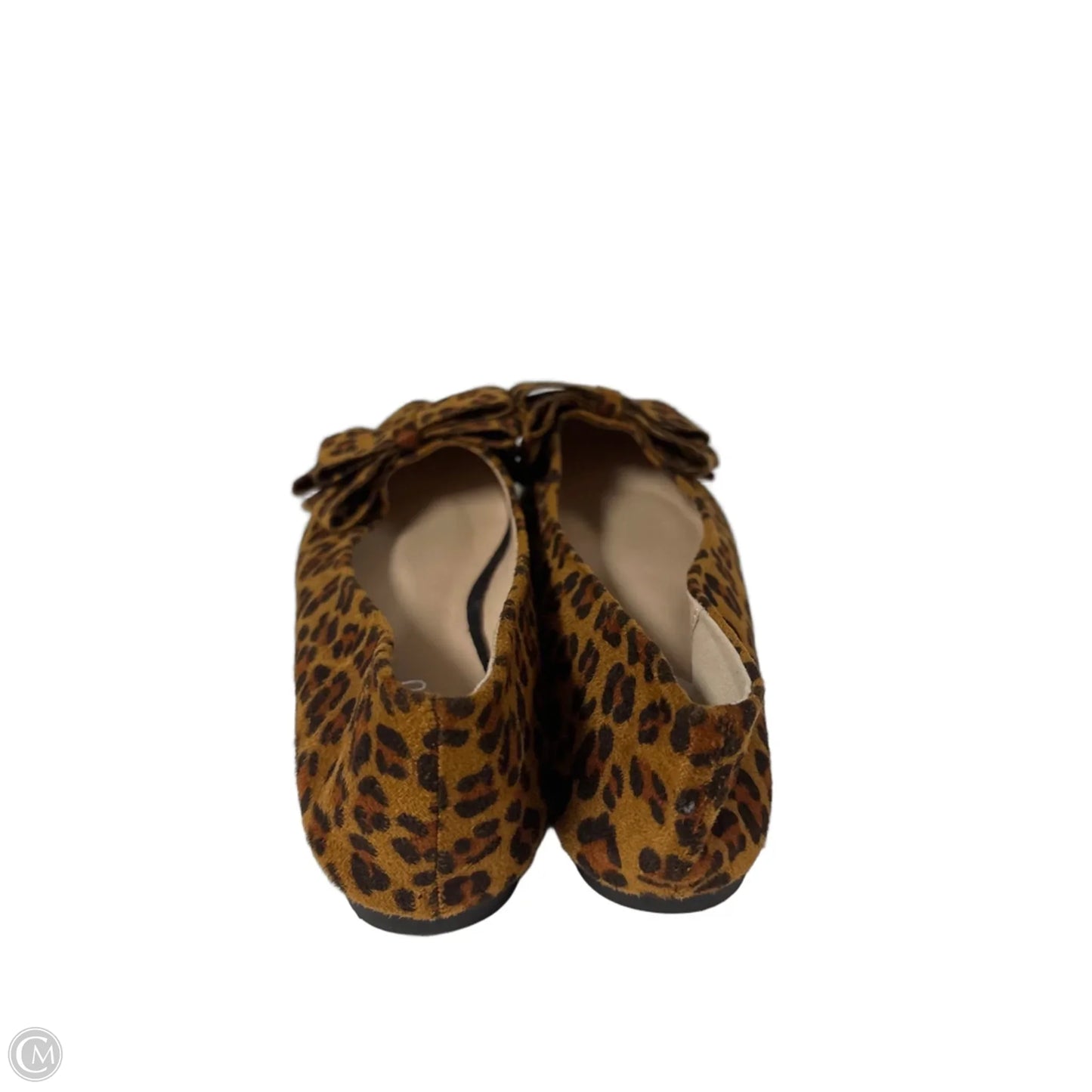 Sandals Flats By Clothes Mentor In Animal Print, Size: 9.5