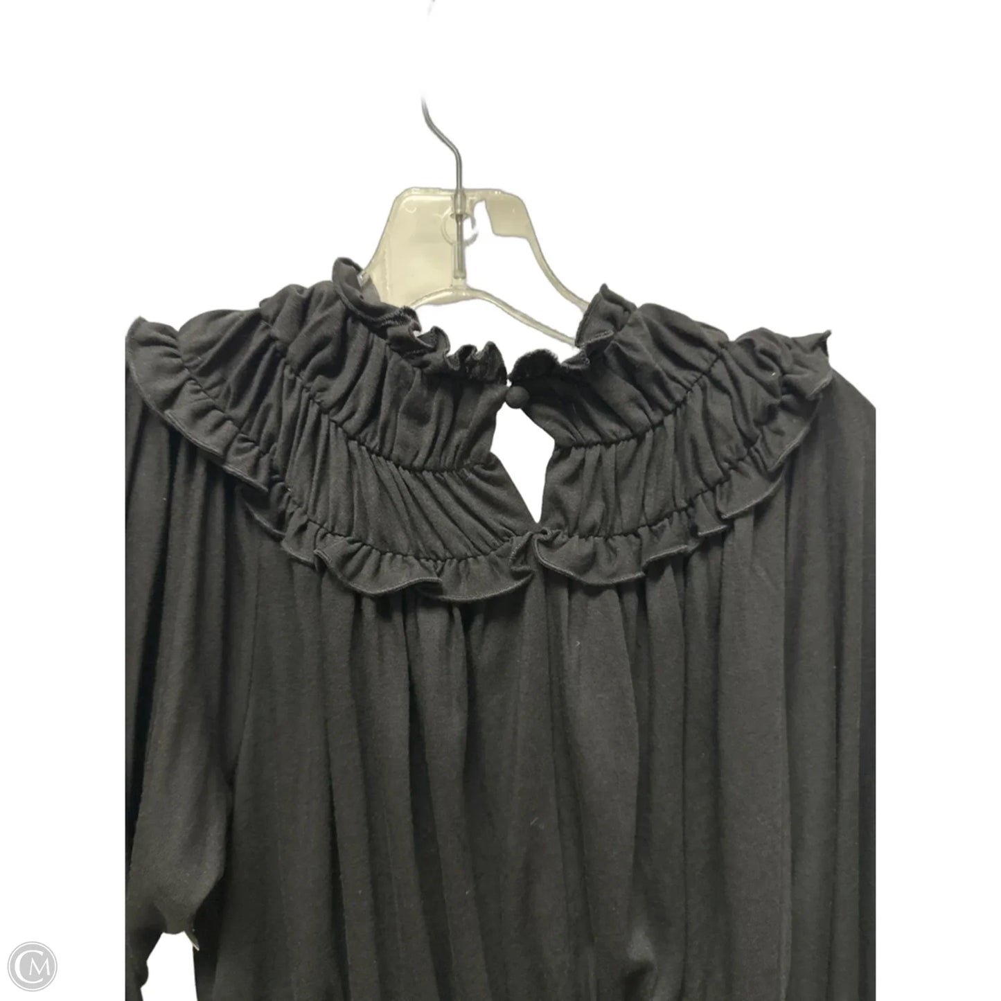 Dress Casual Midi By Ann Taylor In Black, Size: M