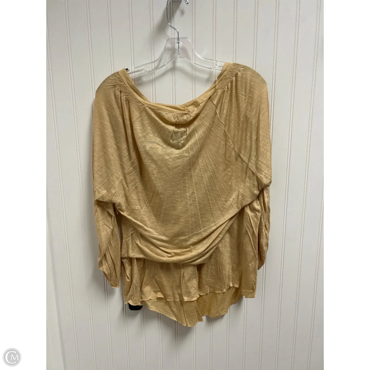Top 3/4 Sleeve By Nine West In Tan, Size: Xl