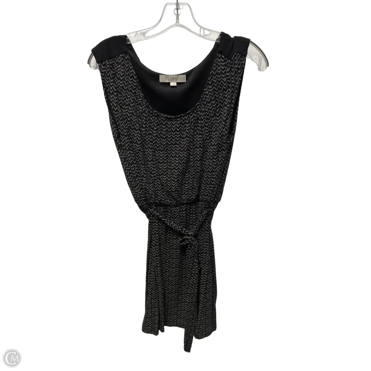 Dress Casual Midi By Loft In Black, Size: S