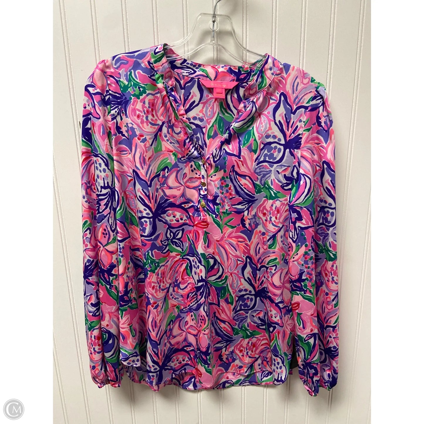 Top Long Sleeve Designer By Lilly Pulitzer In Multi-colored, Size: Xs