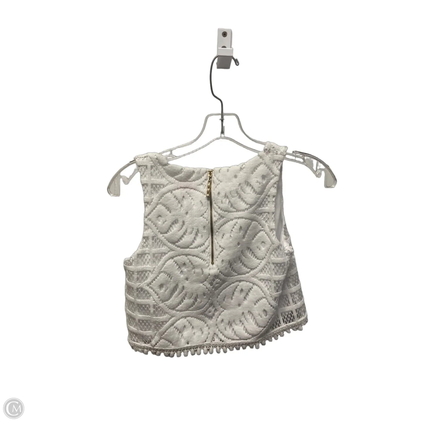 Top Sleeveless Designer By Lilly Pulitzer In White, Size: Xxs