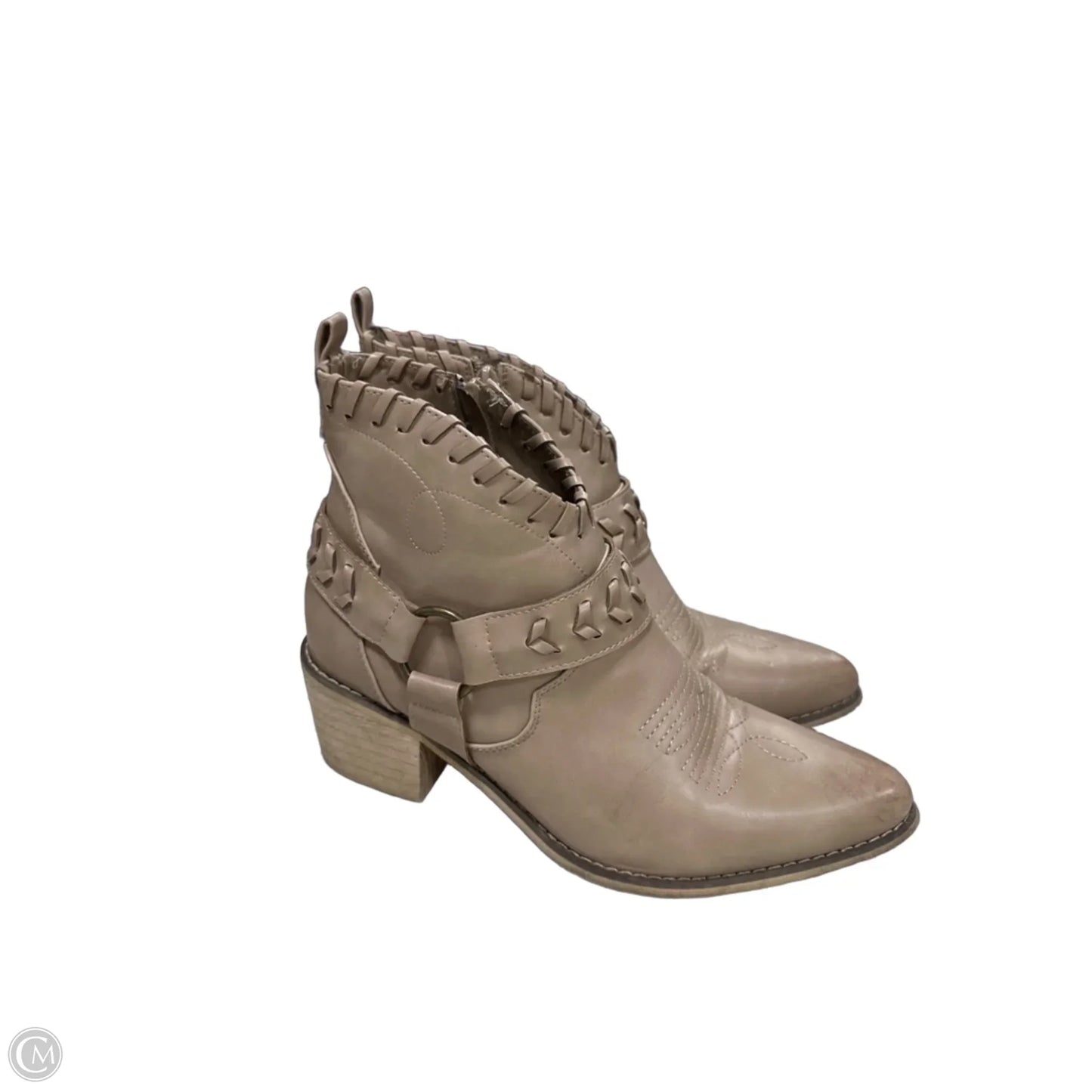 Boots Ankle Heels By Altard State In Taupe, Size: 8.5