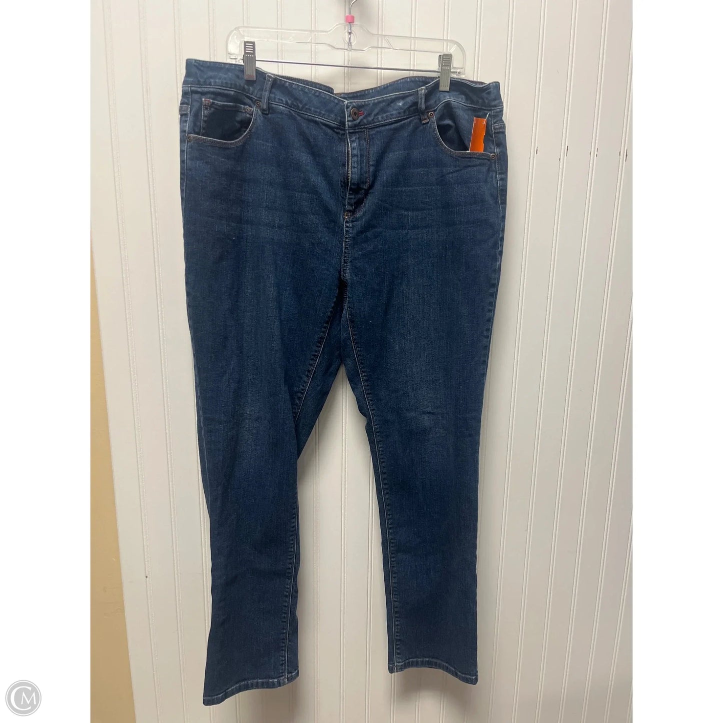 Jeans Straight By J. Jill In Blue Denim, Size: 16