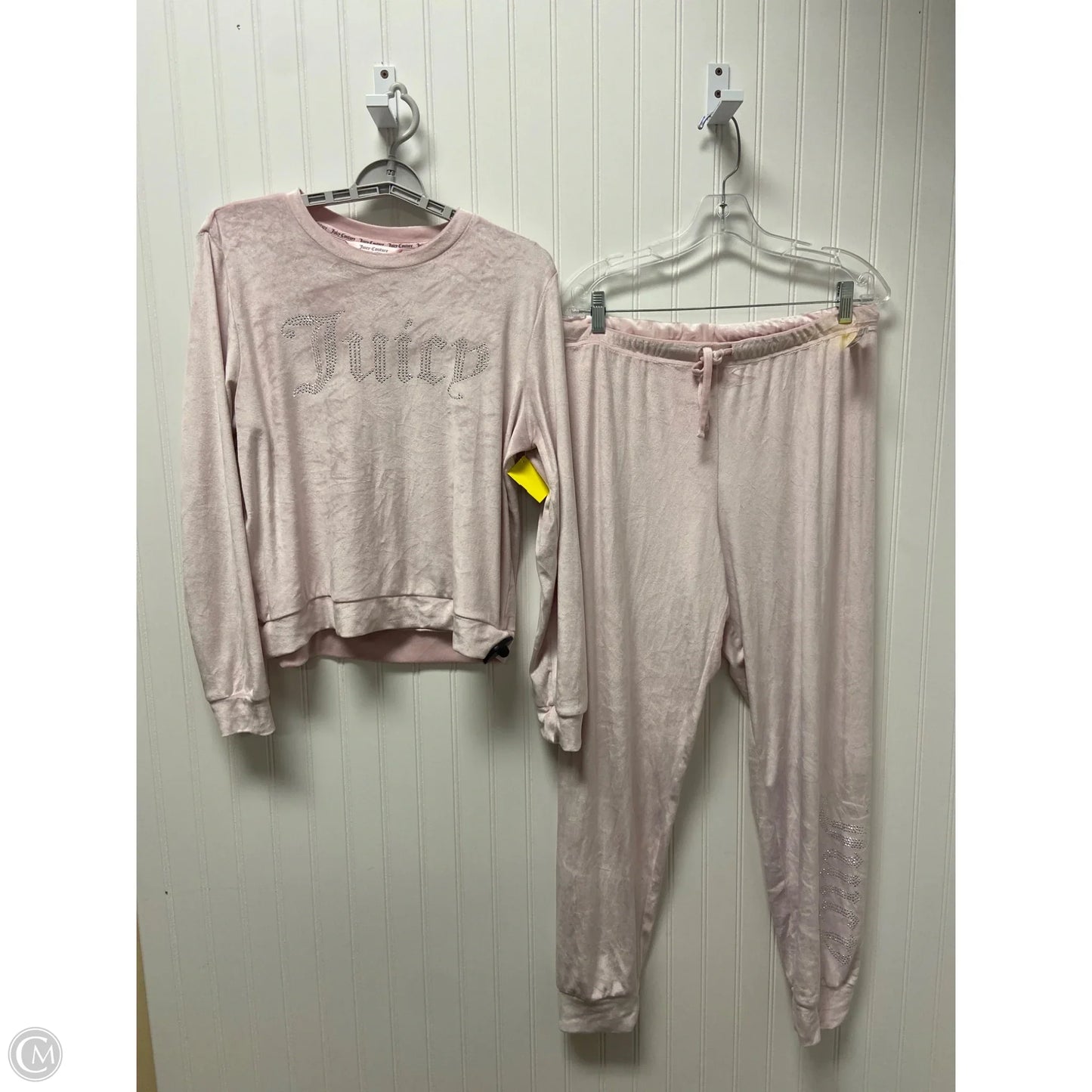 Pants Set 2pc By Juicy Couture In Plaid Pattern, Size: L