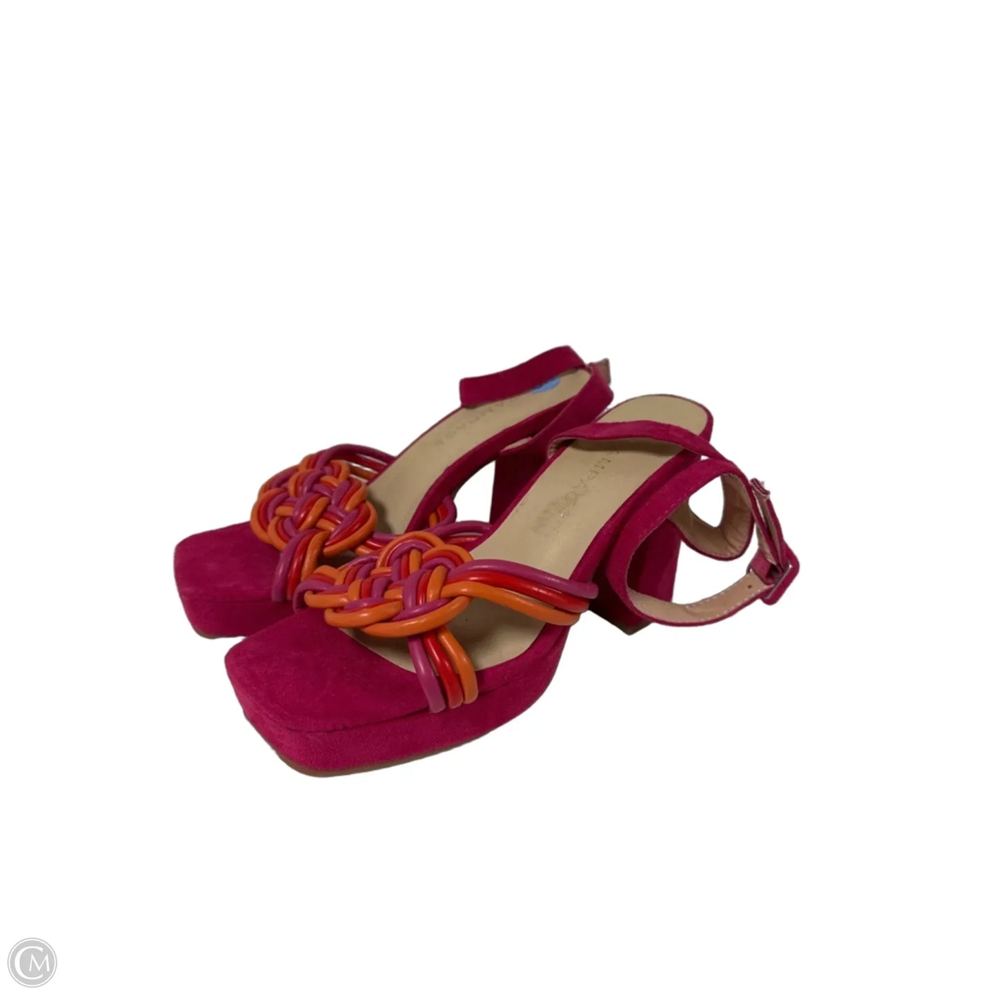 Sandals Heels Block By Rampage In Pink, Size: 6