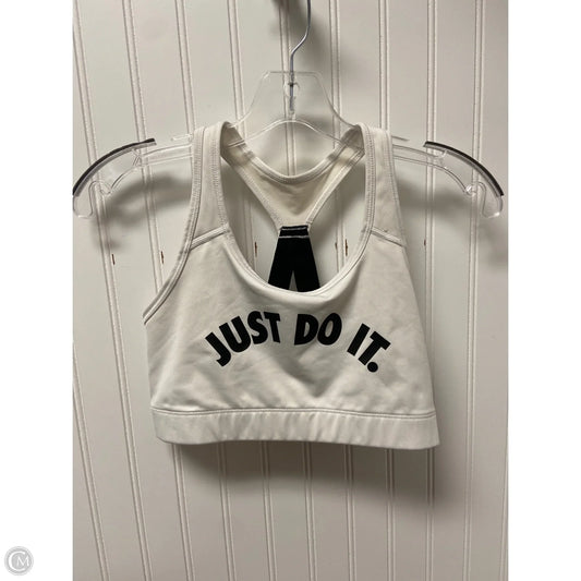 Athletic Bra By Nike In White, Size: M