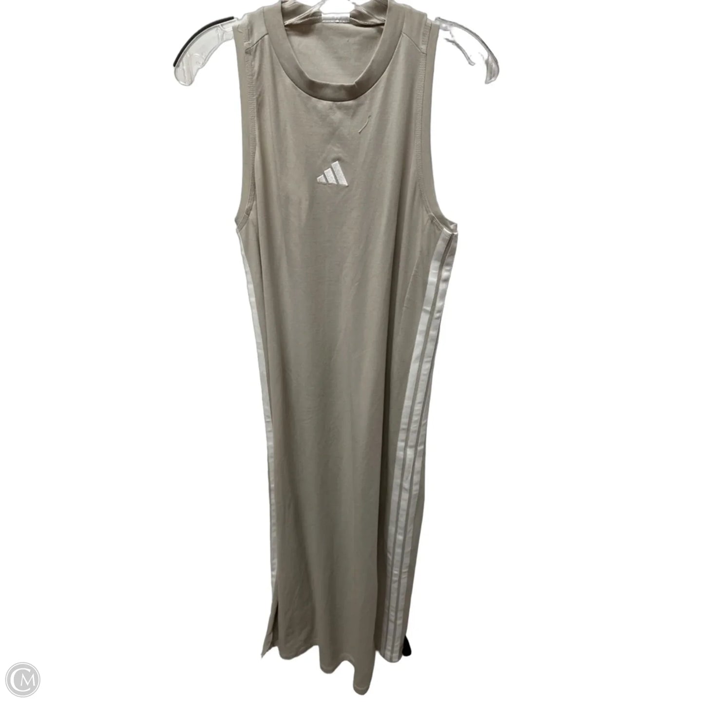 Dress Casual Maxi By Adidas In Grey, Size: L