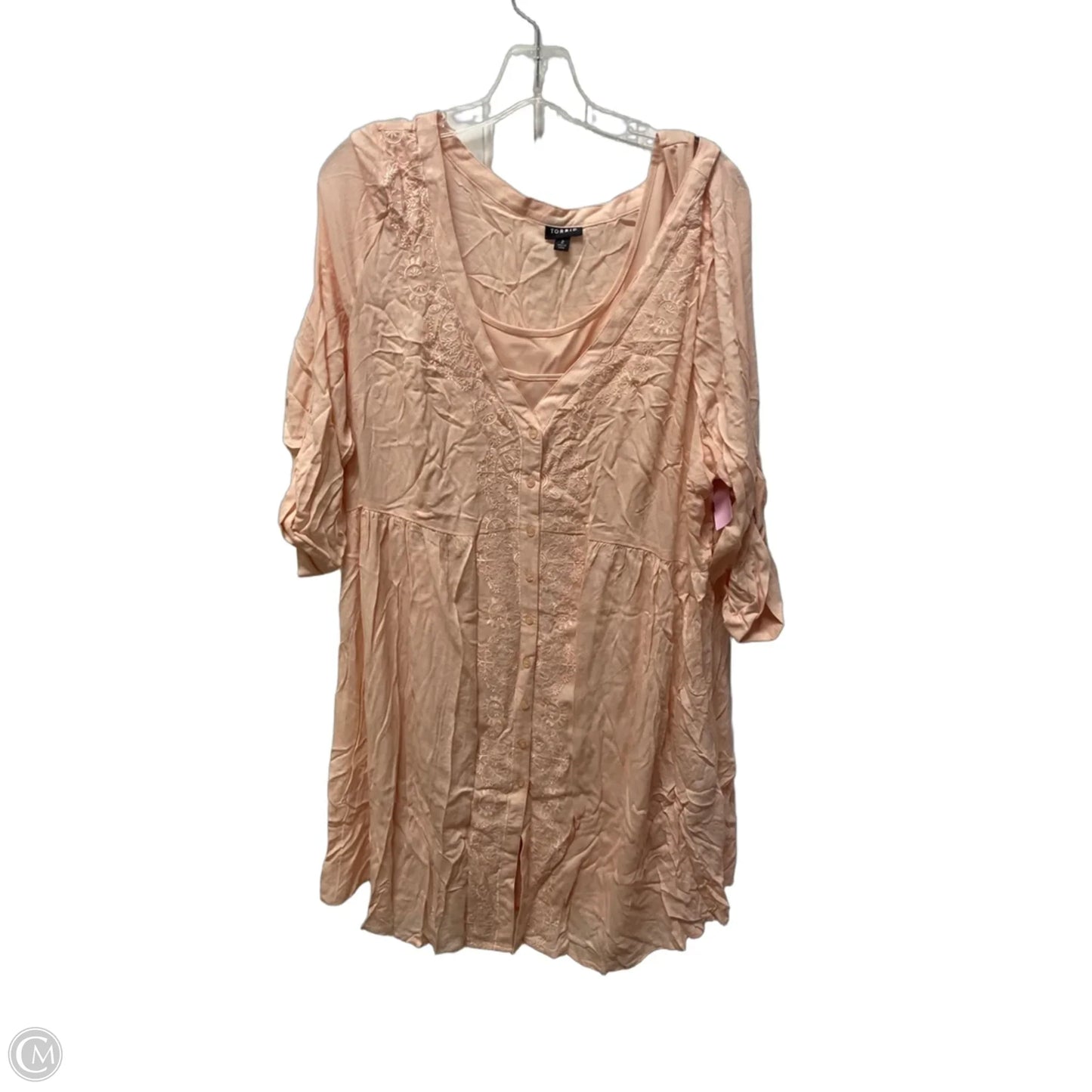 Dress Casual Midi By Torrid In Pink, Size: 2x