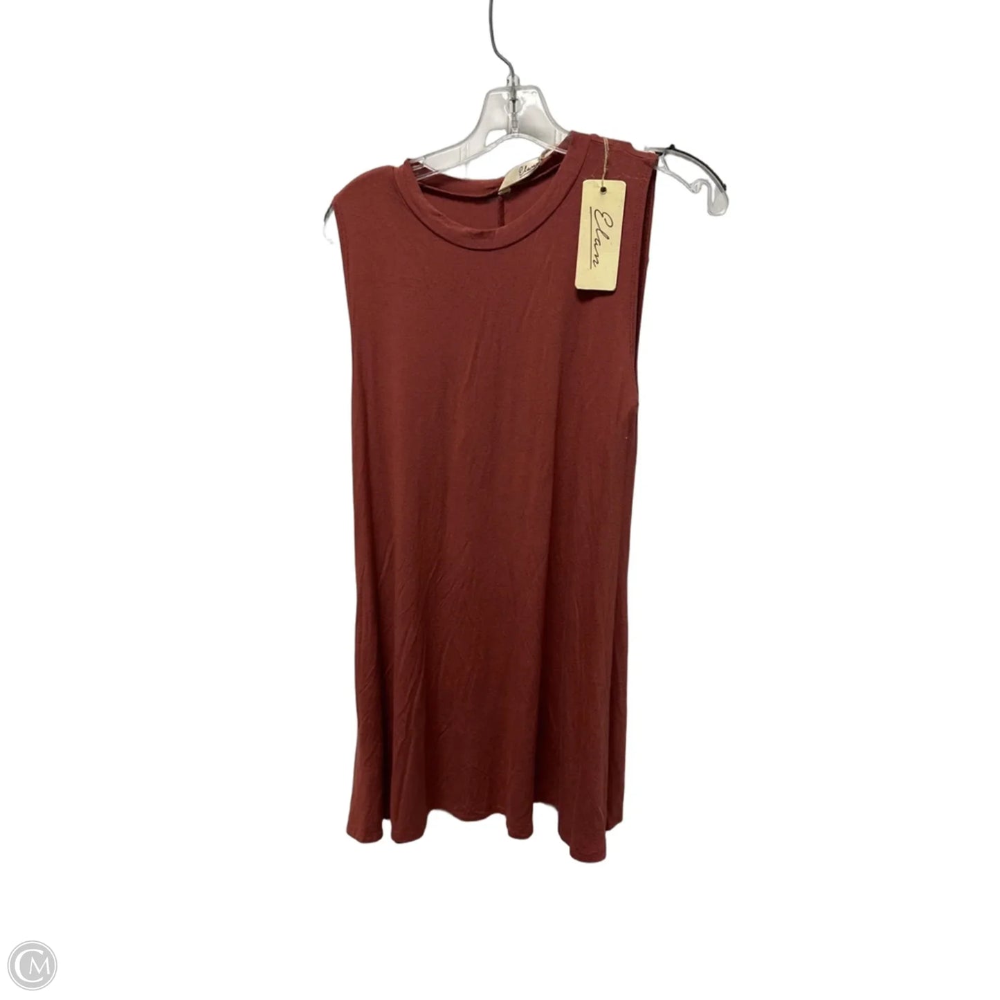 Dress Casual Midi By Elan In Orange, Size: L