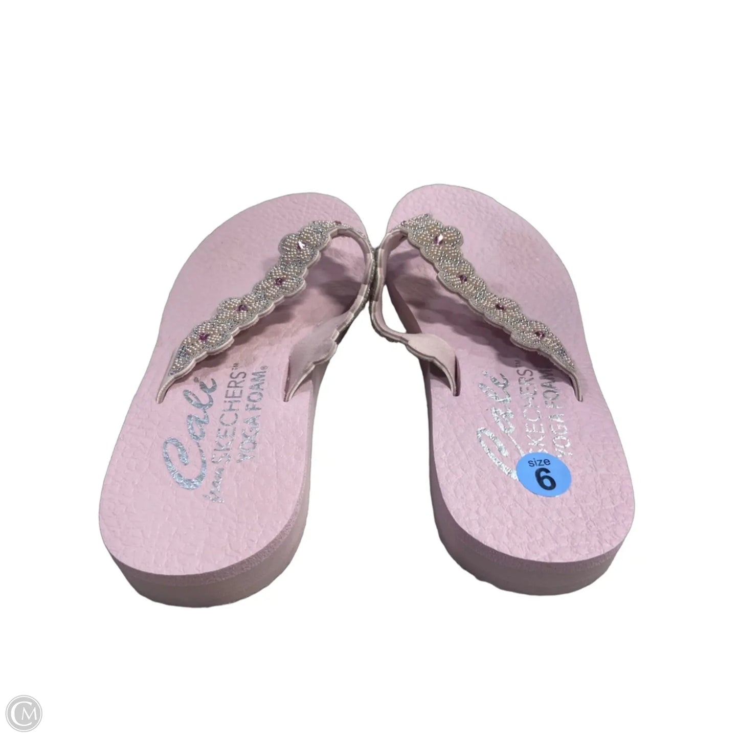 Sandals Flip Flops By Skechers In Pink, Size: 6