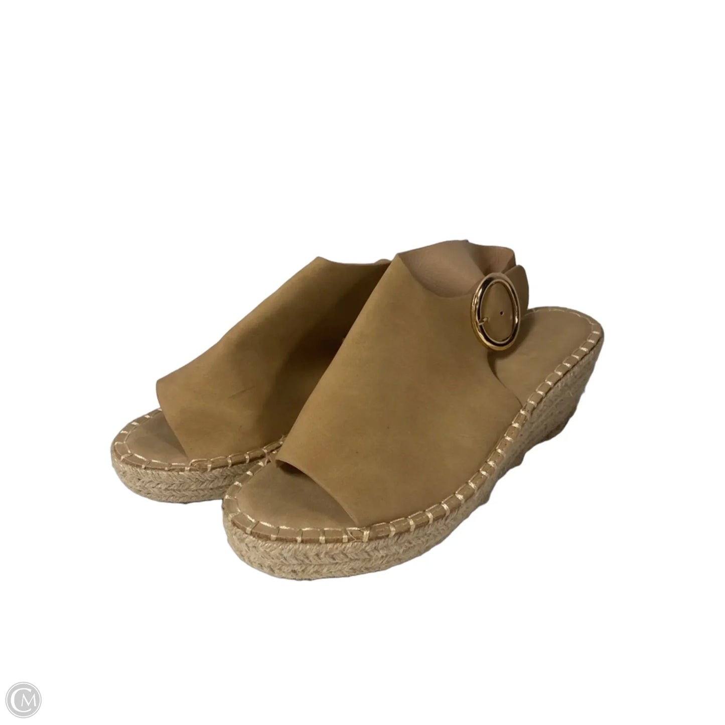 Sandals Heels Block By Catherine Malandrino In Cream, Size: 9
