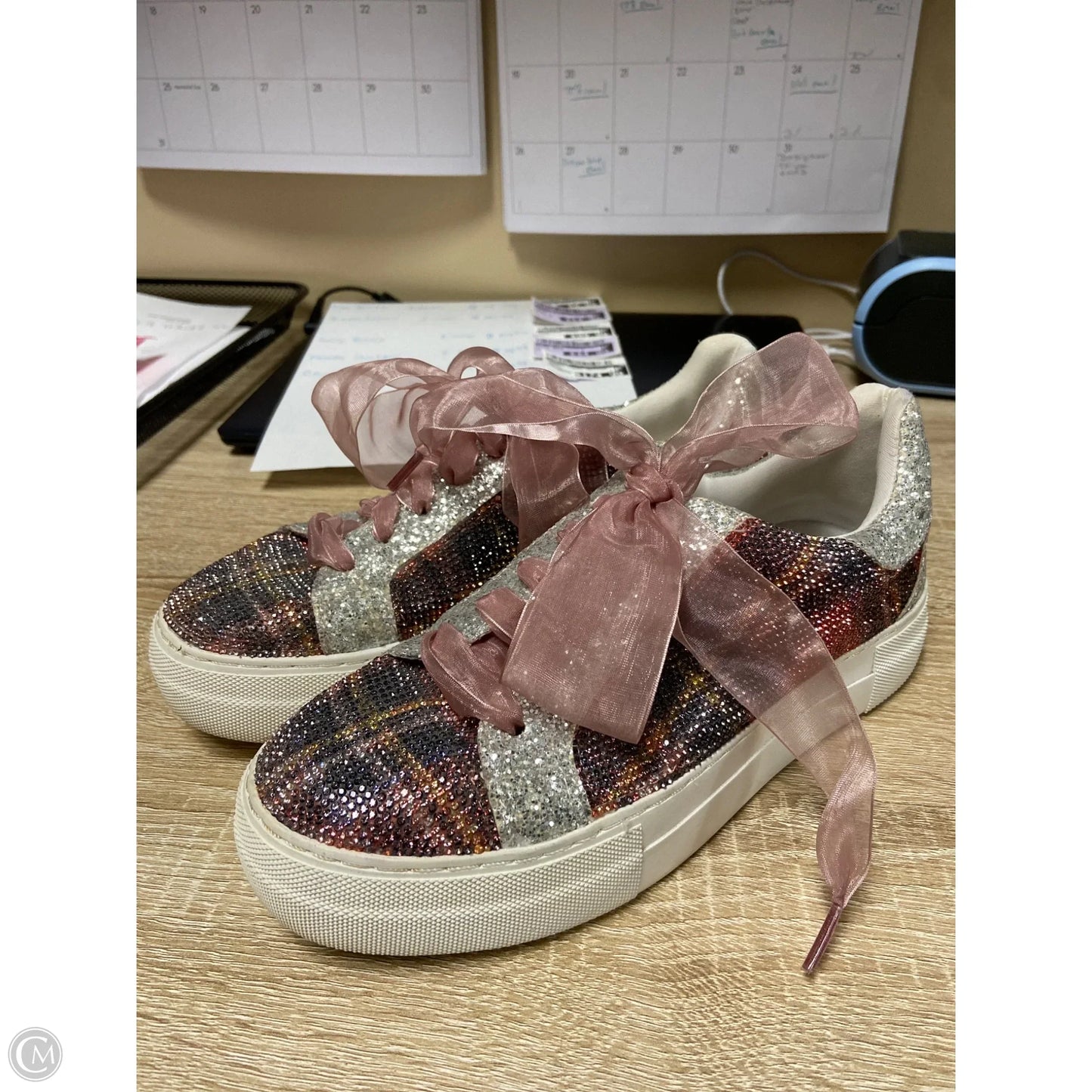 Shoes Athletic By Betsey Johnson In Pink, Size: