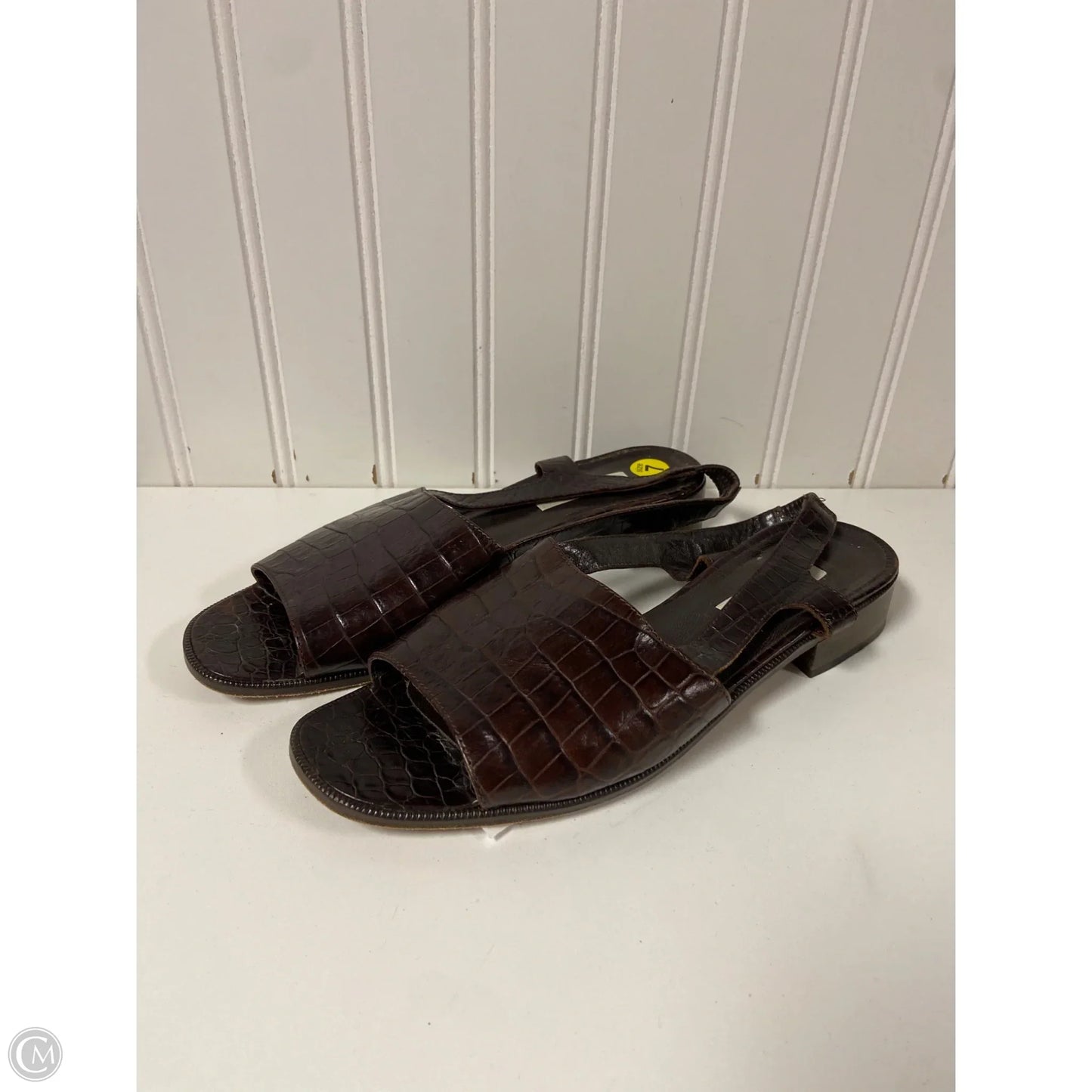 Sandals Flats By Ann Taylor In Animal Print, Size: 7