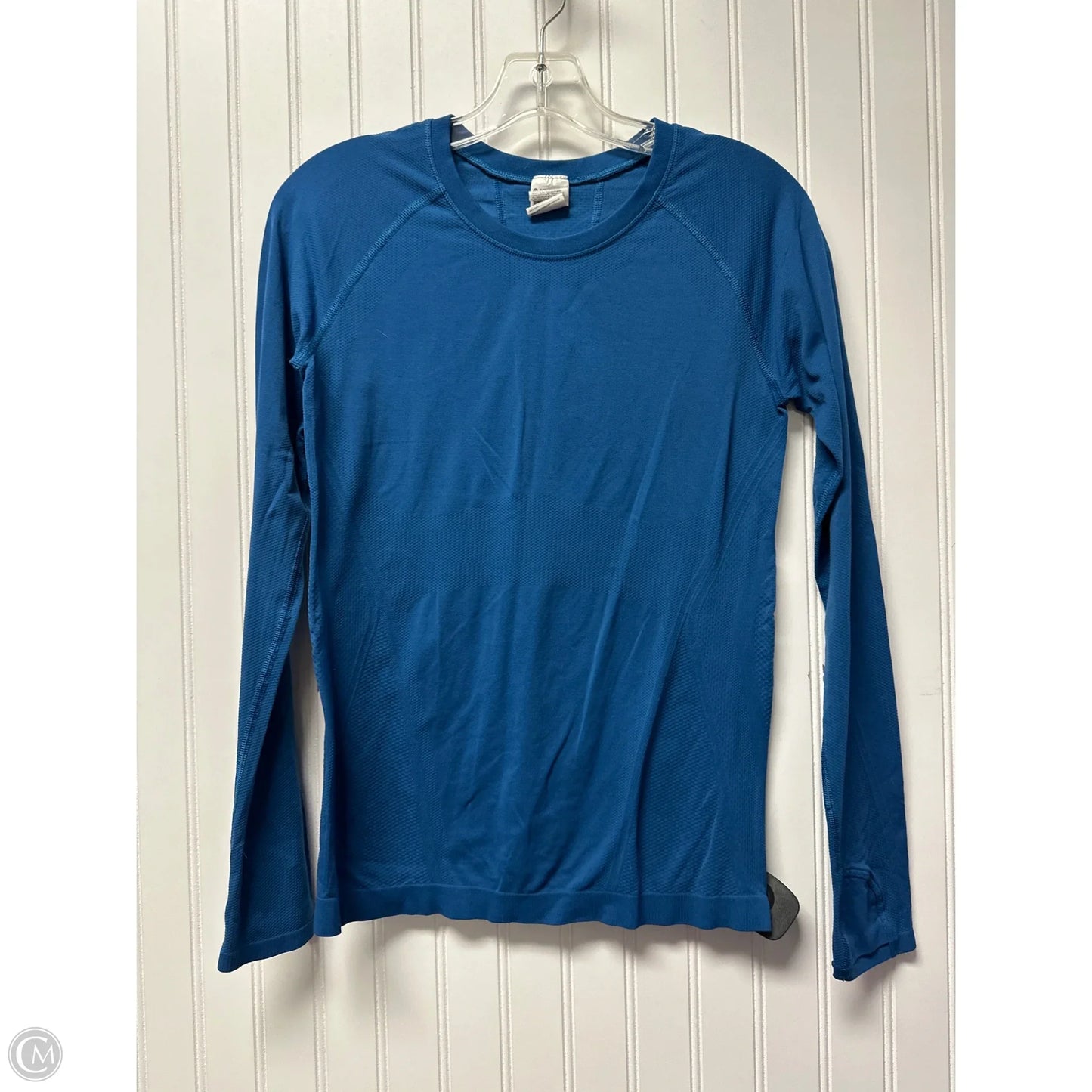 Athletic Top Long Sleeve Collar By Athleta In Blue, Size: S