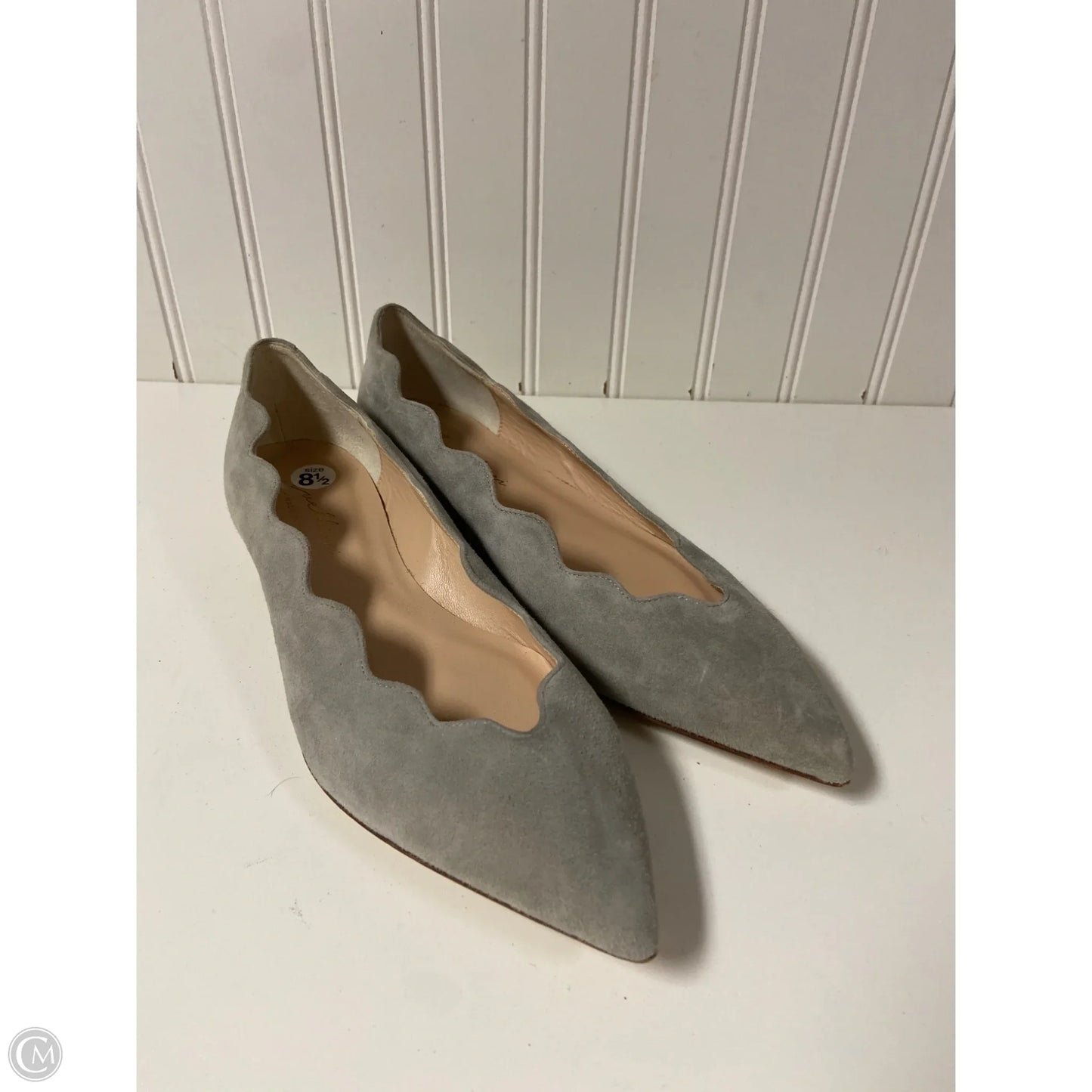 Shoes Flats By Clothes Mentor In Grey, Size: 8.5