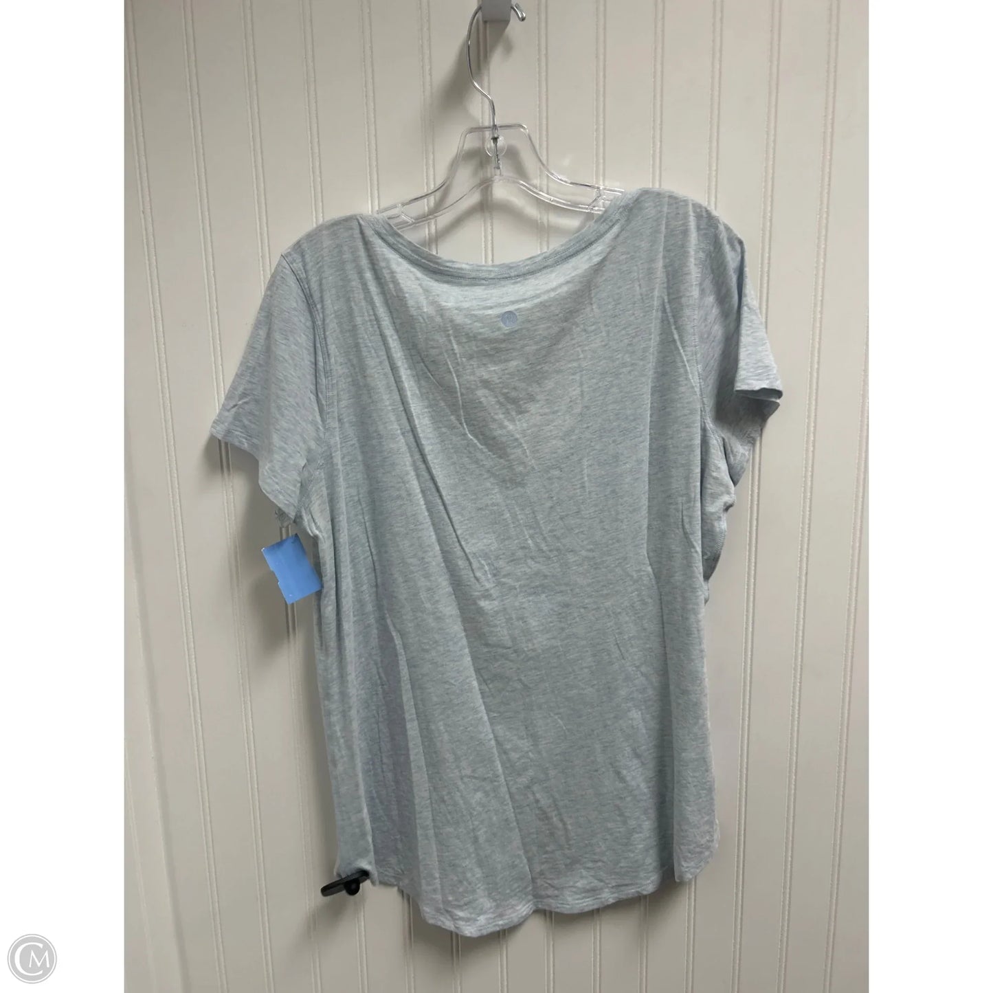 Athletic Top Short Sleeve By Lululemon In Blue, Size: Xl