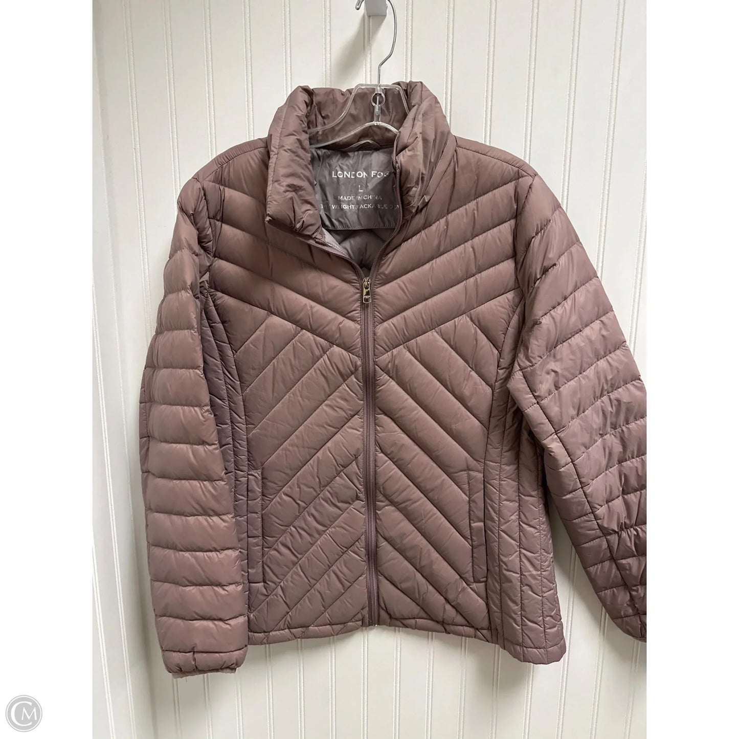 Jacket Puffer & Quilted By London Fog In Pink, Size: L