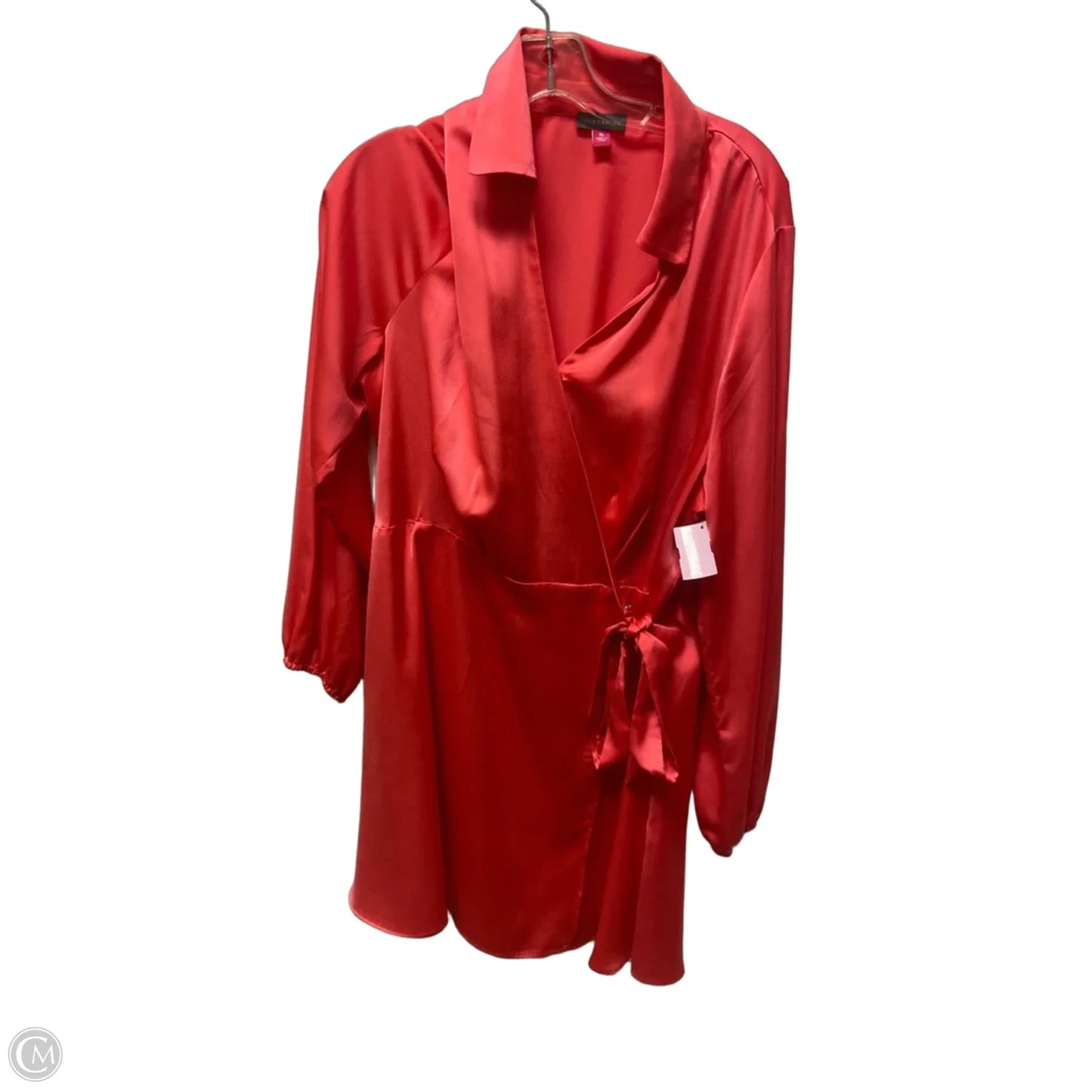 Dress Casual Midi By Vince Camuto In Coral, Size: Xl