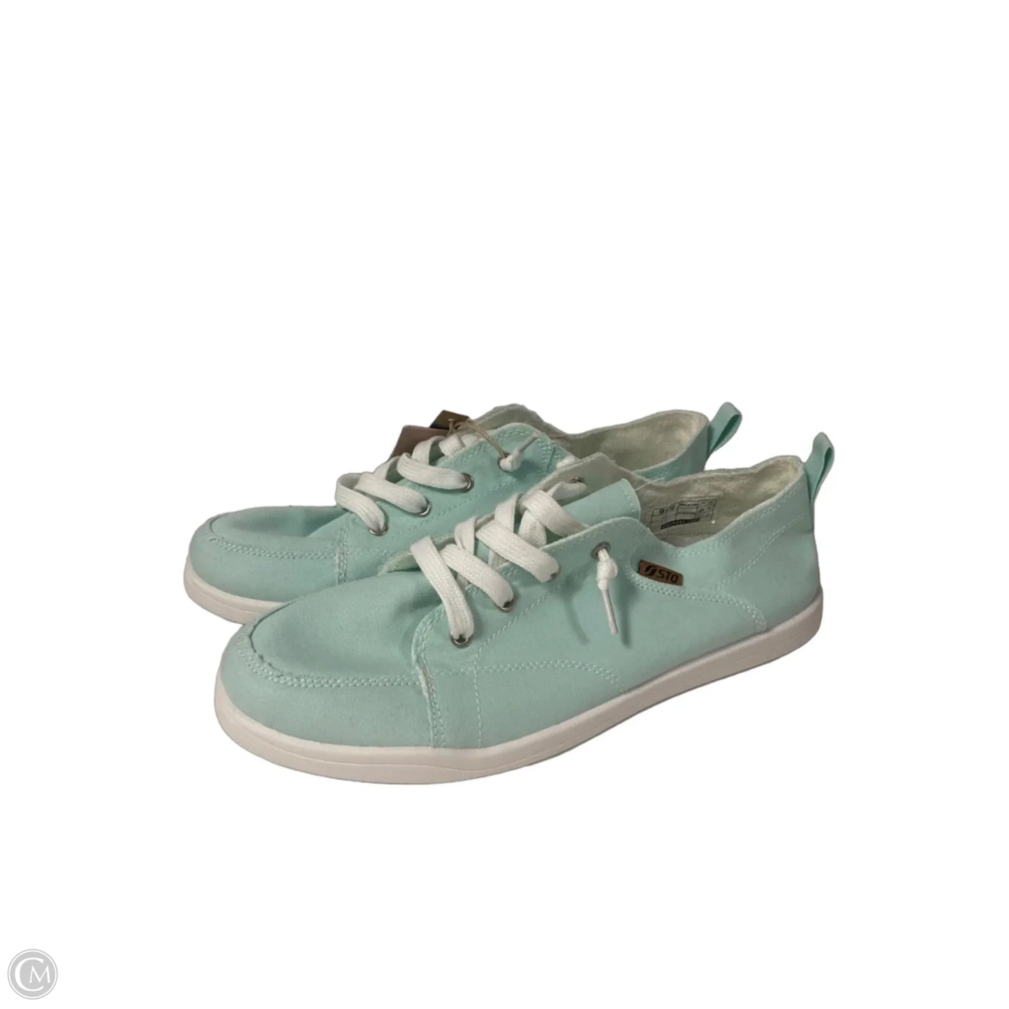 Shoes Flats By Clothes Mentor In Teal, Size: 9.5