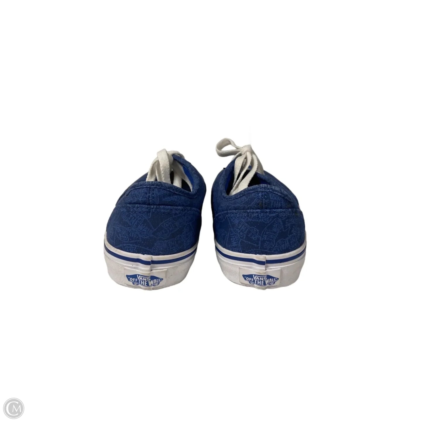 Shoes Sneakers By Vans In Blue & White, Size: 6.5