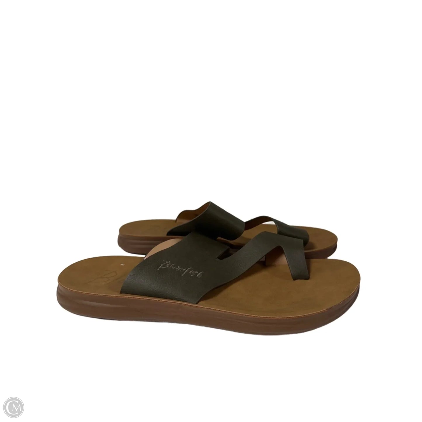 Shoes Flats By Blowfish In Grey & Tan, Size: 8.5