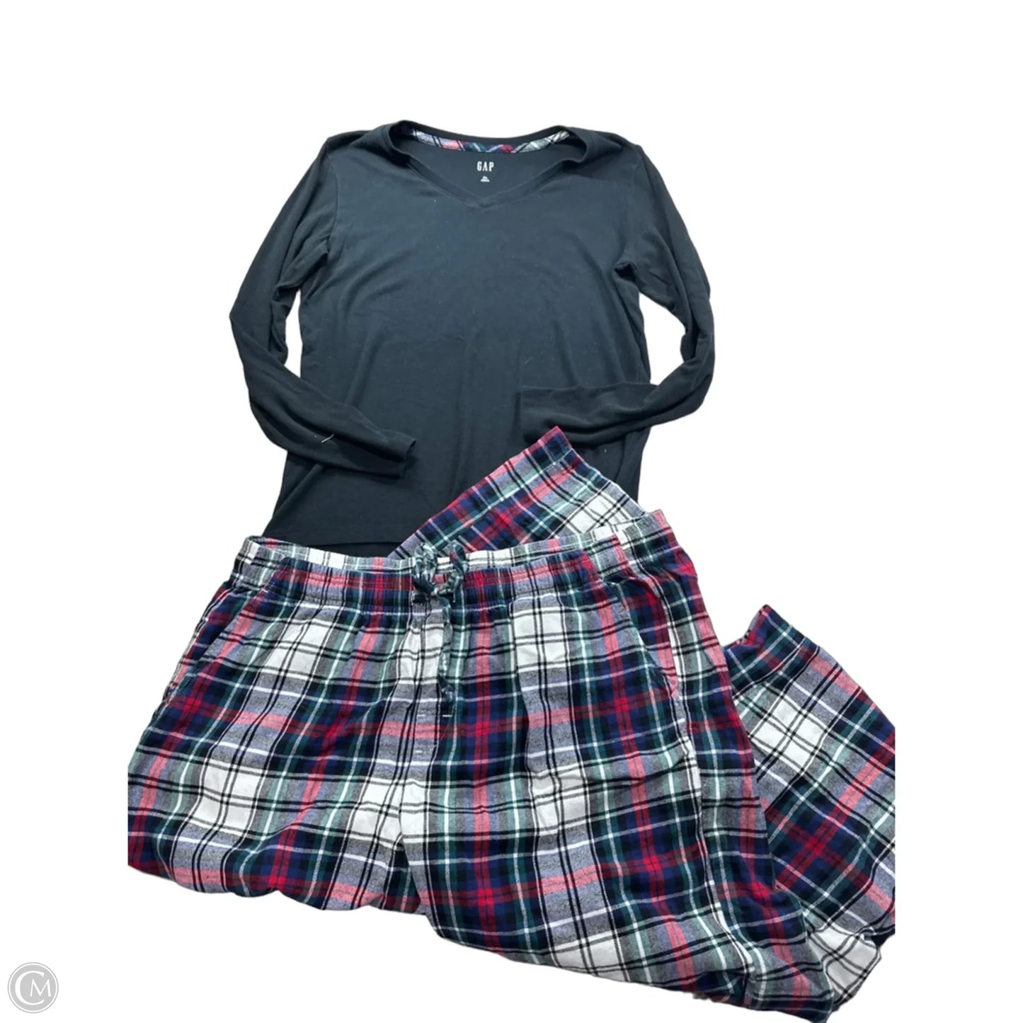 Pajamas 2pc By Gap In Plaid Pattern, Size: 14