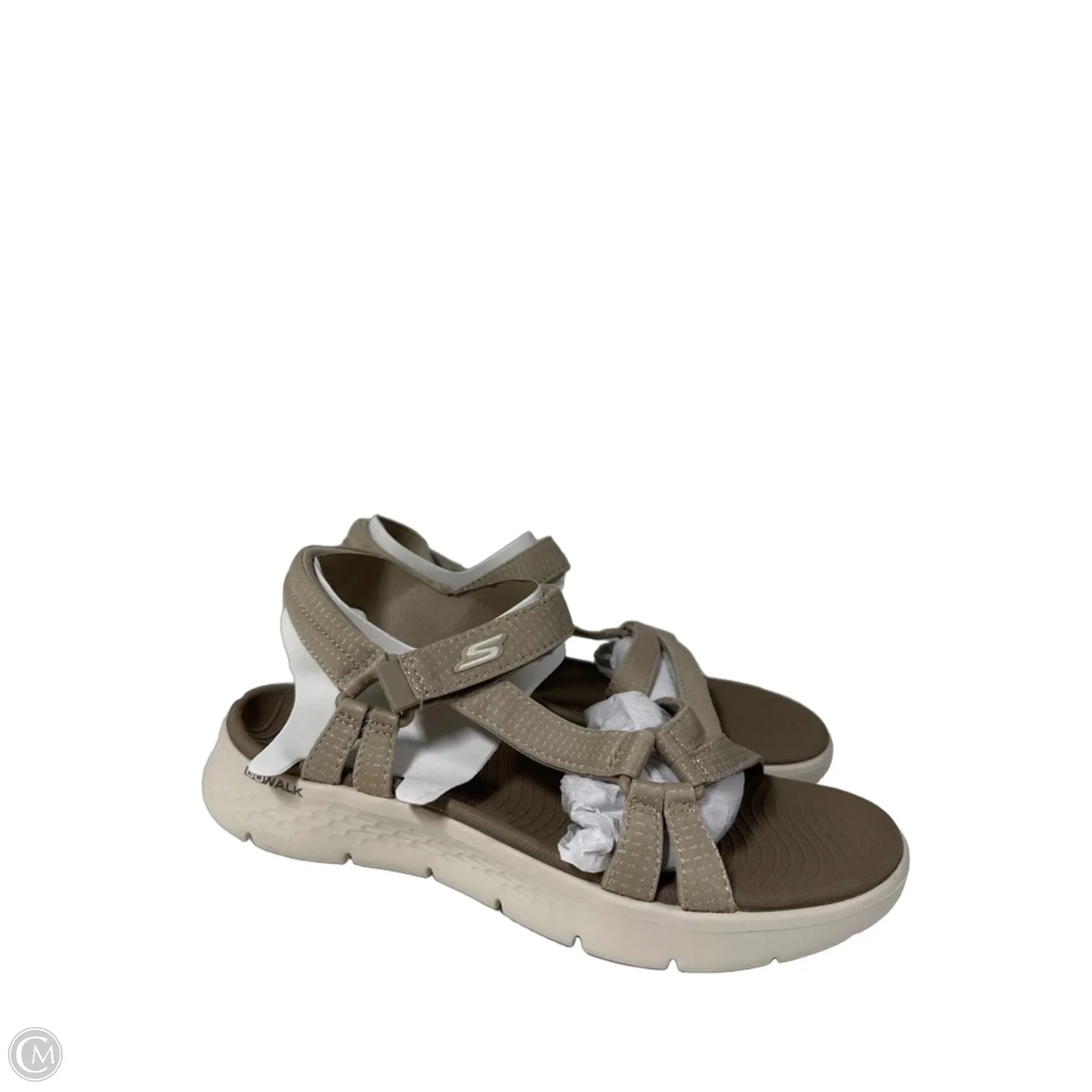 Sandals Flats By Skechers In Taupe, Size: 6