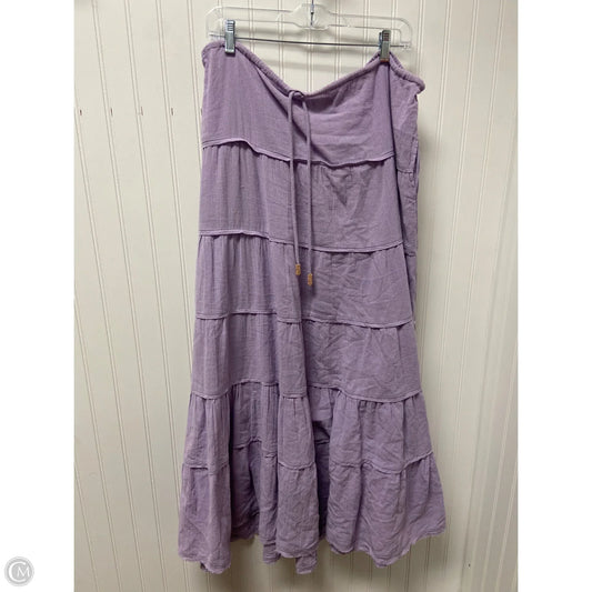Skirt Maxi By Free People In Purple, Size: L