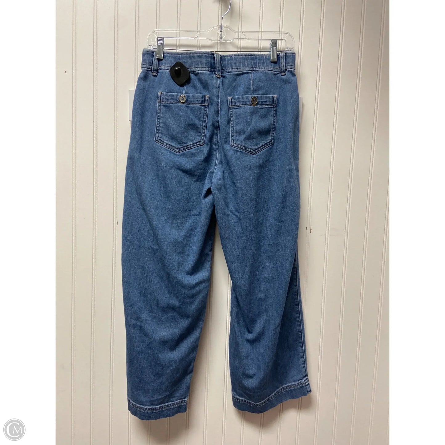 Jeans Wide Leg By Chicos In Blue Denim, Size: 4