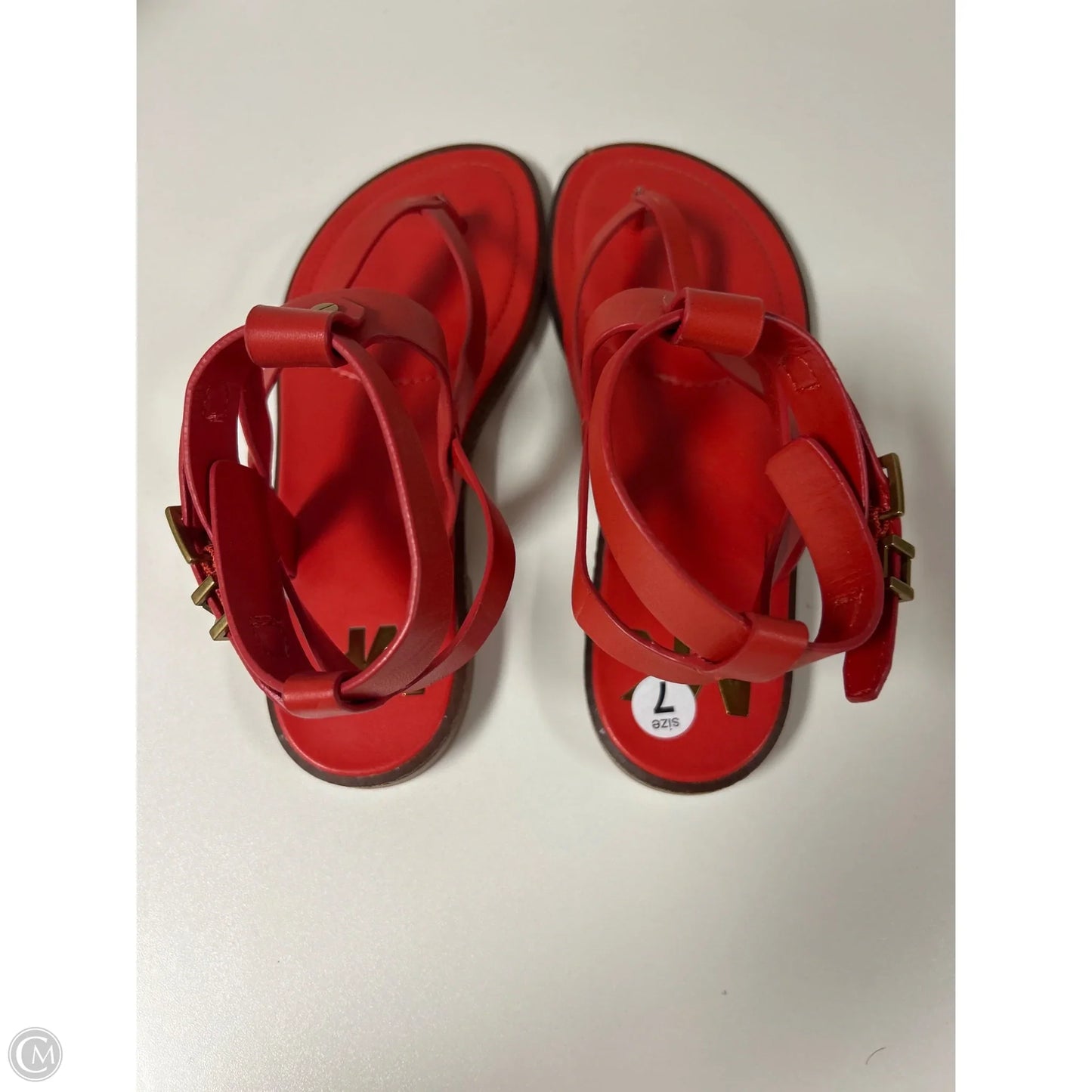 Sandals Designer By Michael Kors In Red, Size: 7