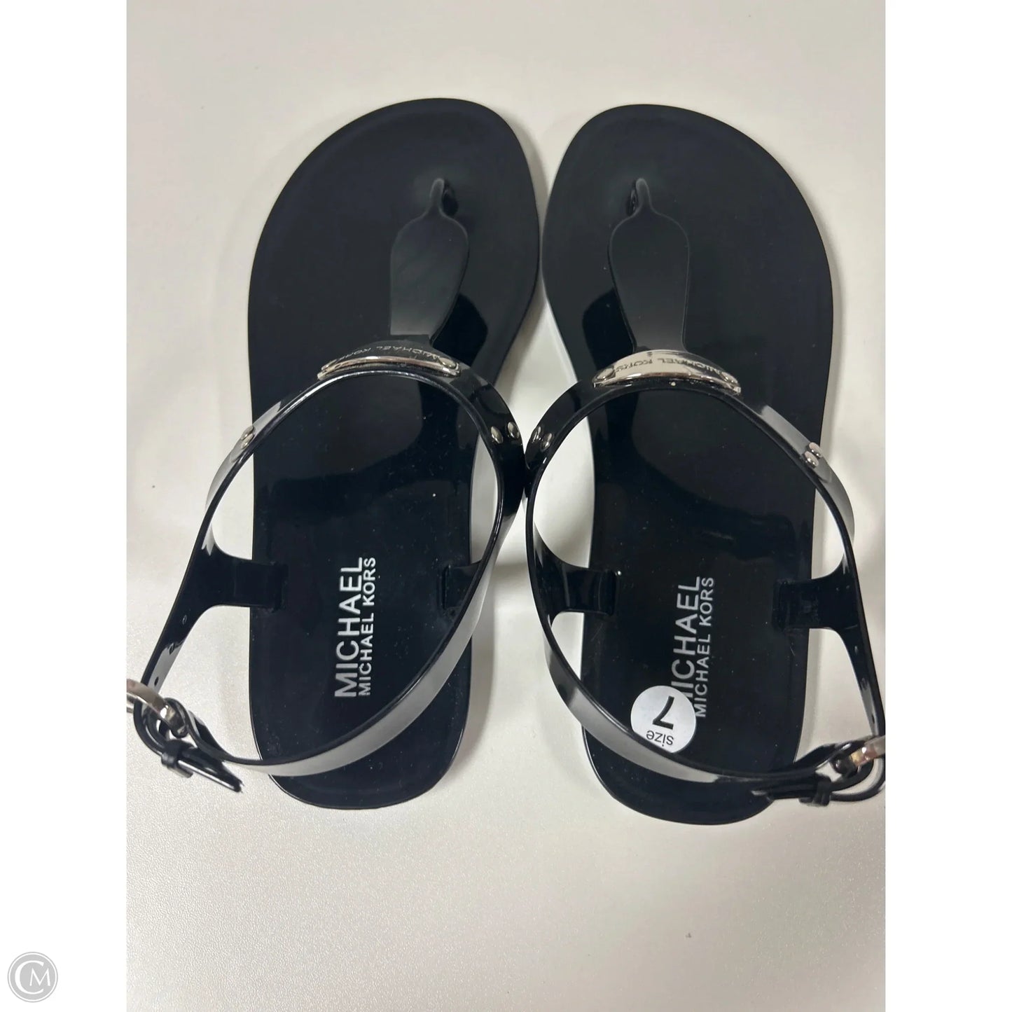 Sandals Designer By Michael Kors In Black, Size: 7
