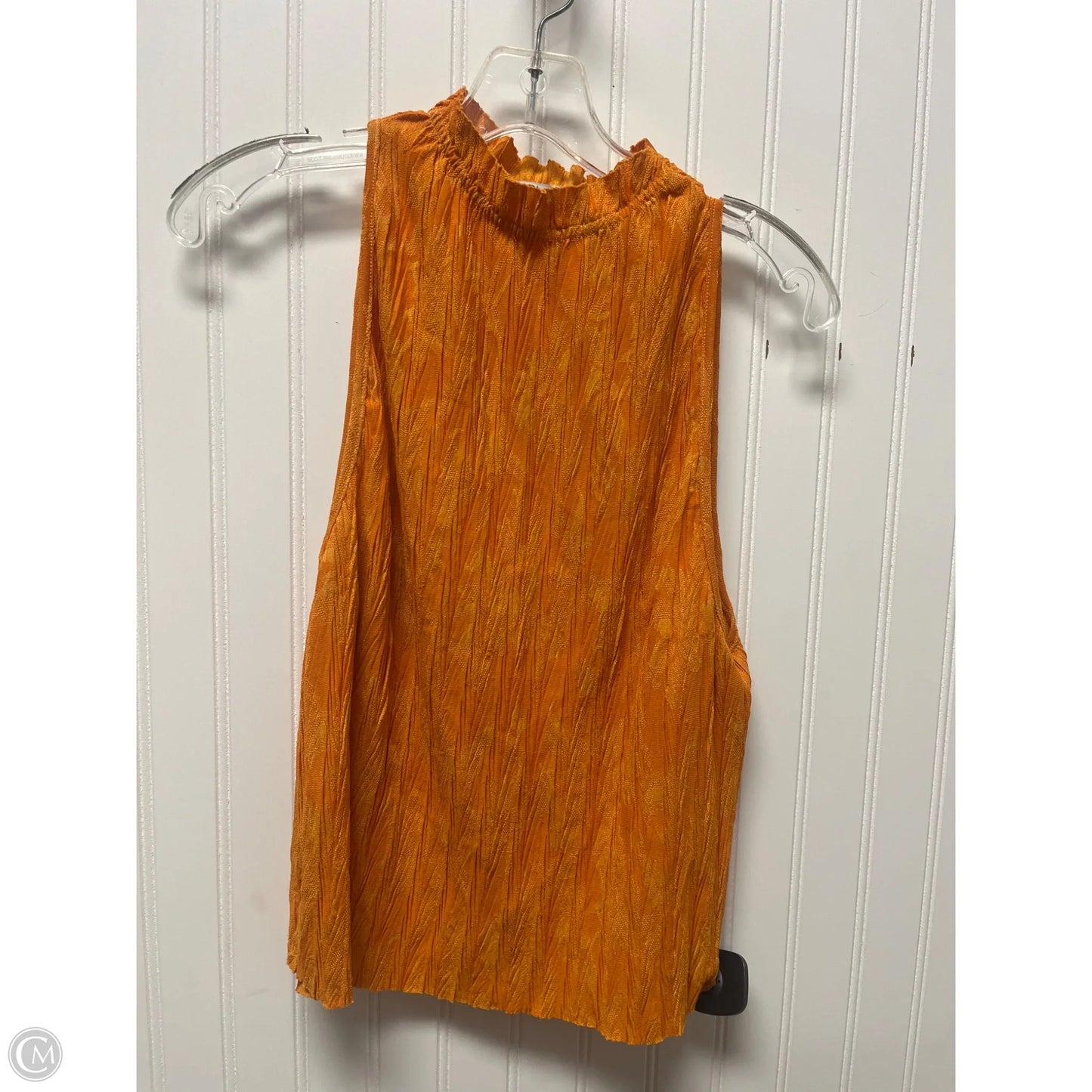 Top Sleeveless By Zara In Orange, Size: L
