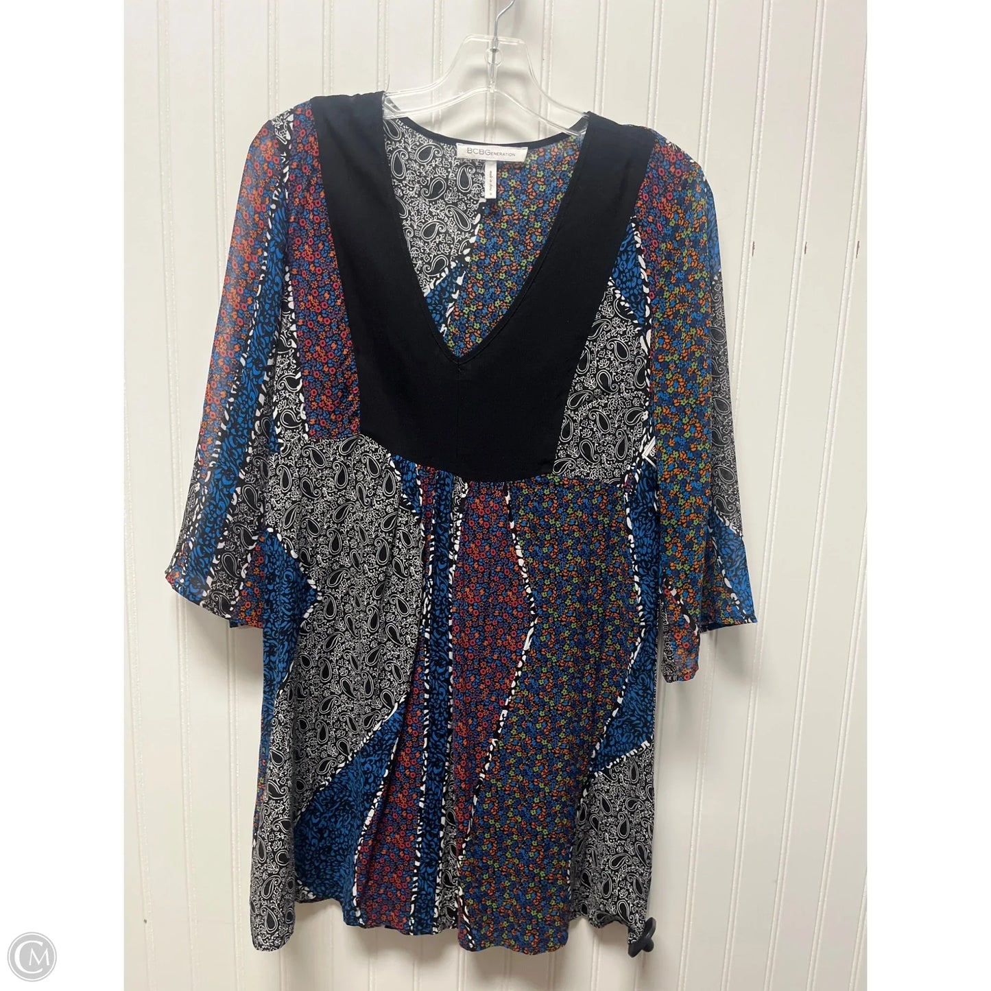 Tunic Long Sleeve By Bcbgeneration In Floral Print, Size: S