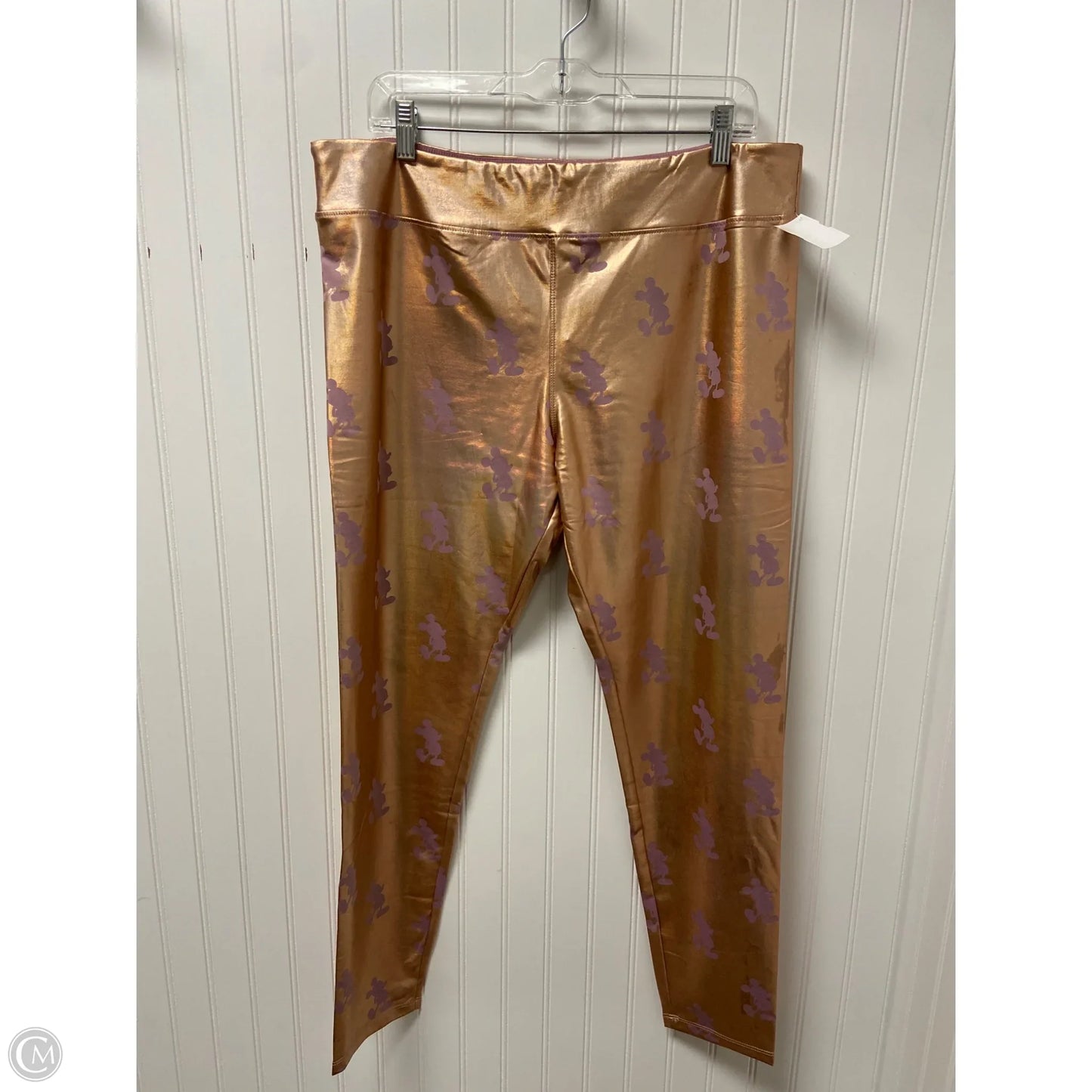 Pants Leggings By Disney Store In Rose Gold, Size: Xl