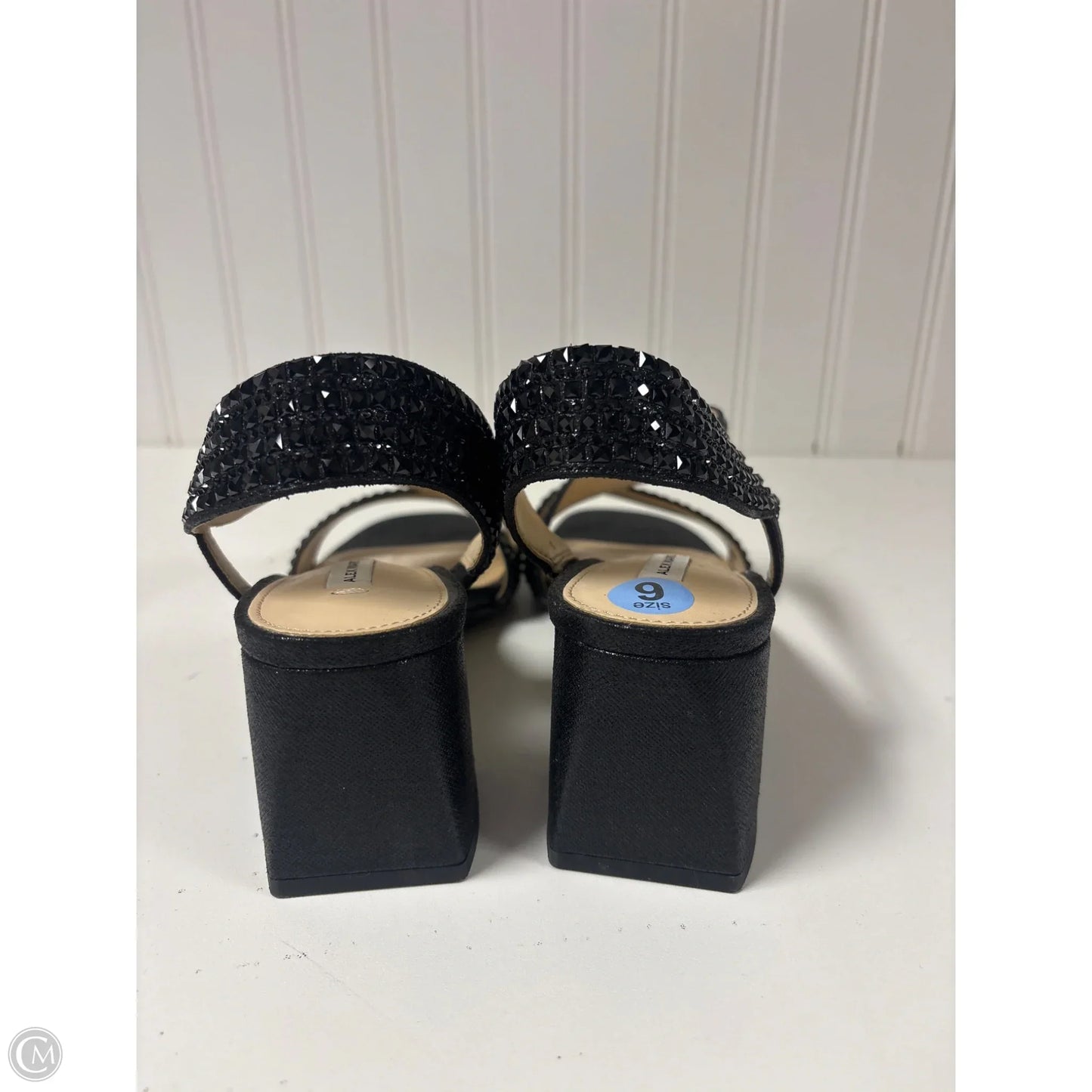 Sandals Heels Block By Alex Marie In Black, Size: 6.5