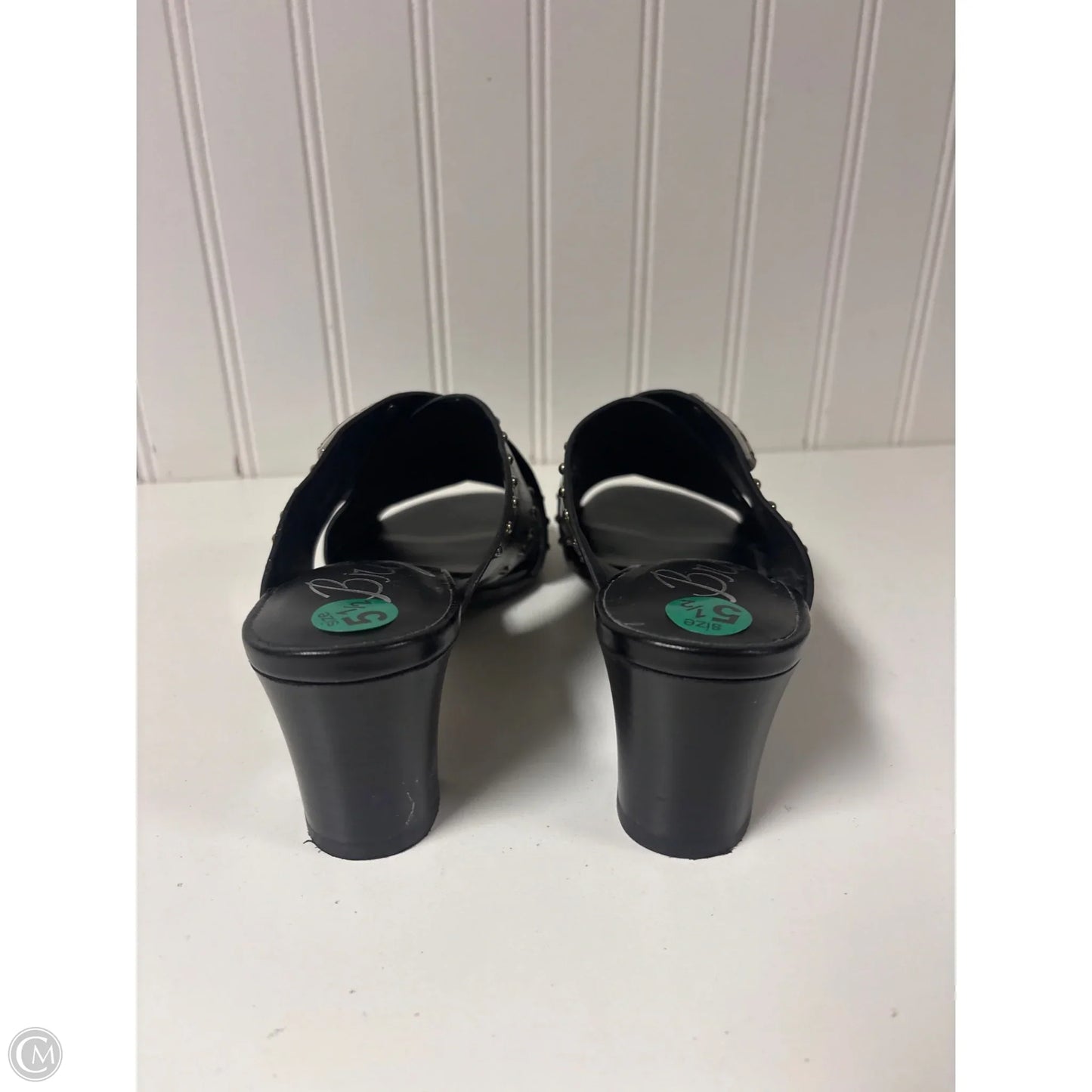 Sandals Heels Block By Brighton In Black, Size: 5.5