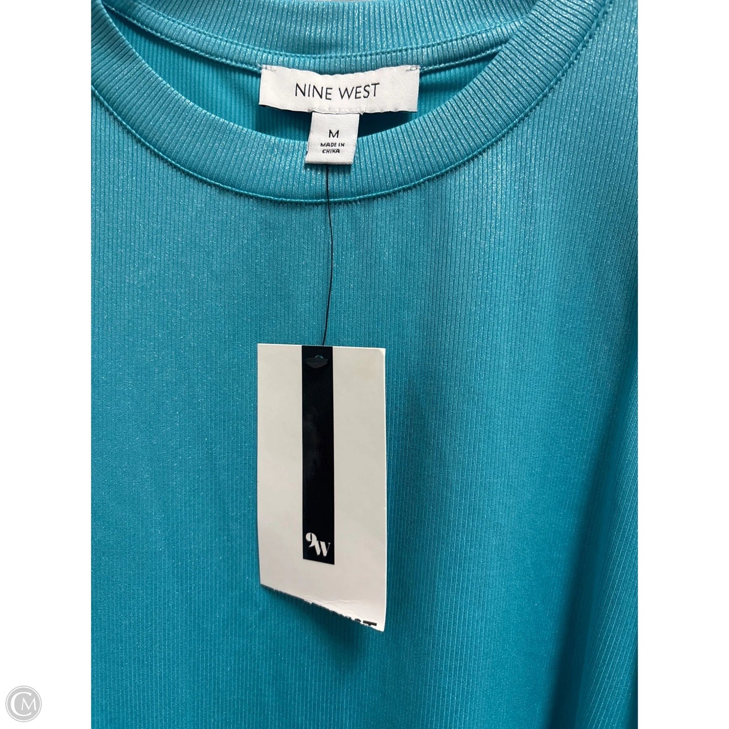 Top Sleeveless Basic By Nine West In Blue, Size: M