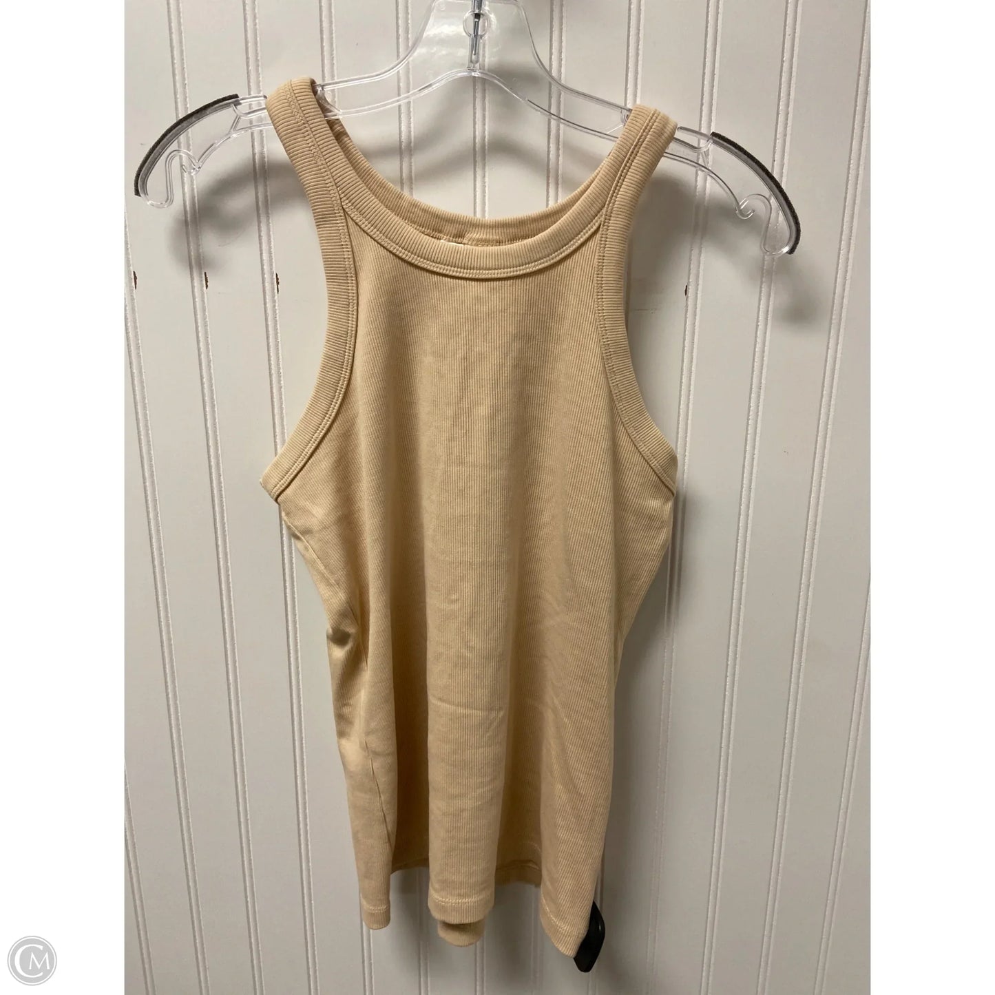 Top Sleeveless Basic By H&m In Beige, Size: M