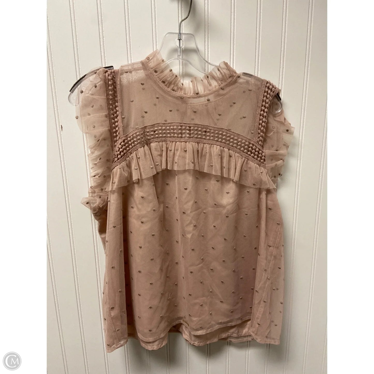 Top Sleeveless By Bb Dakota In Pink, Size: L