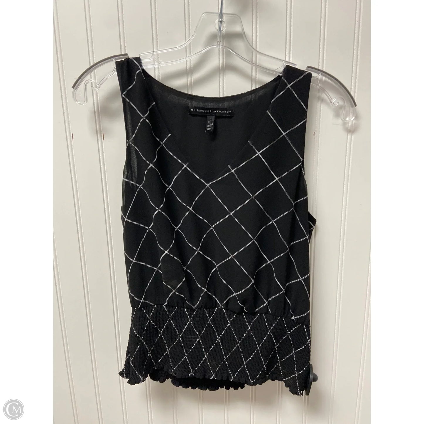 Top Sleeveless By White House Black Market In Black, Size: Xs